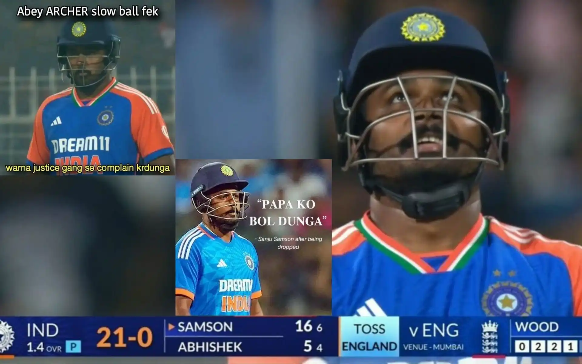 Sanju Samson faces backlash after failure in 5th T20I [Source: @Shebas_10dulkar, @I_m_dhruv_, @Abhishe71350486/X.com]