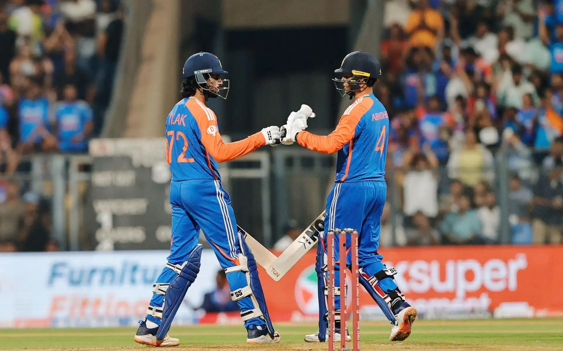 India scored it's fastest hundred in T20Is [Source: @BCCI/x.com]