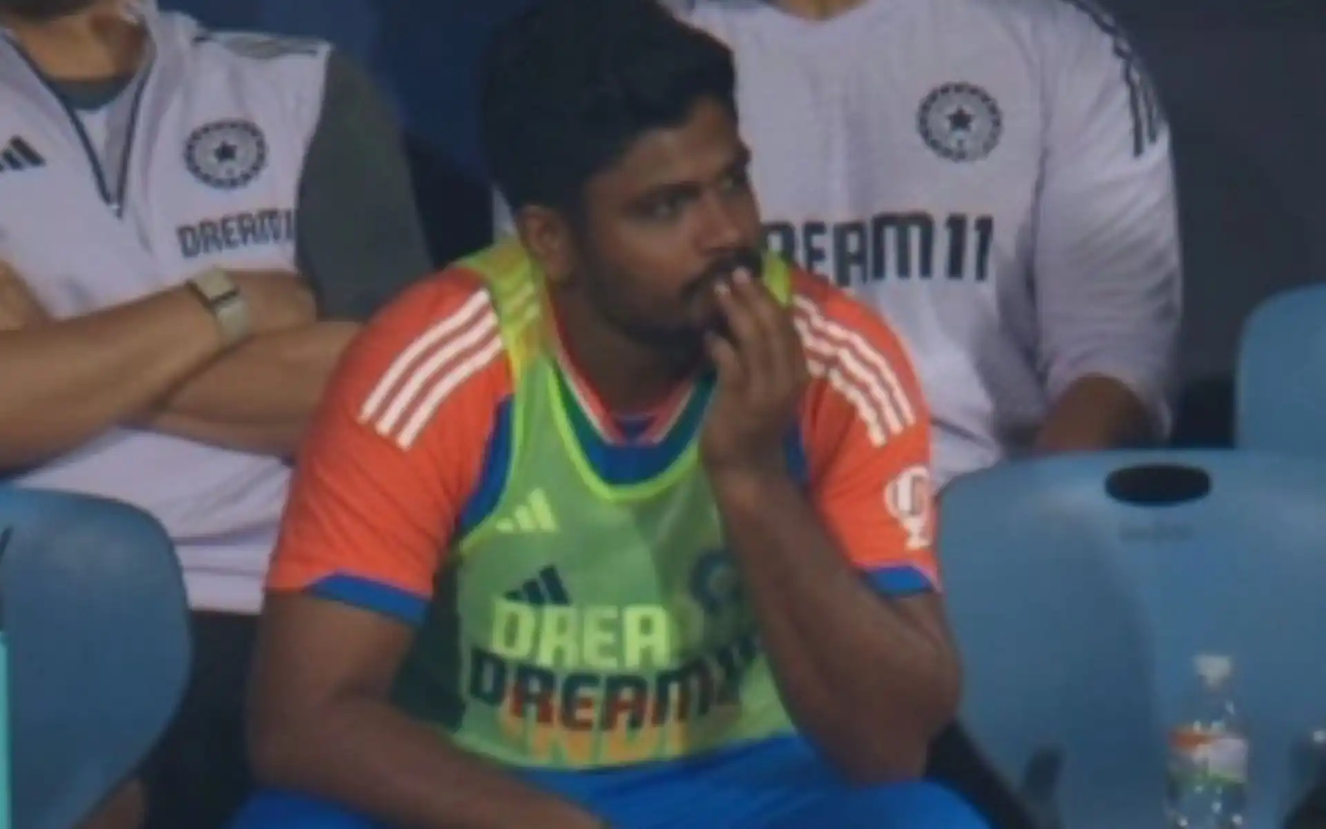 Sanju Samson sitting out after injury (Source: @memerbhoiii/X.com)