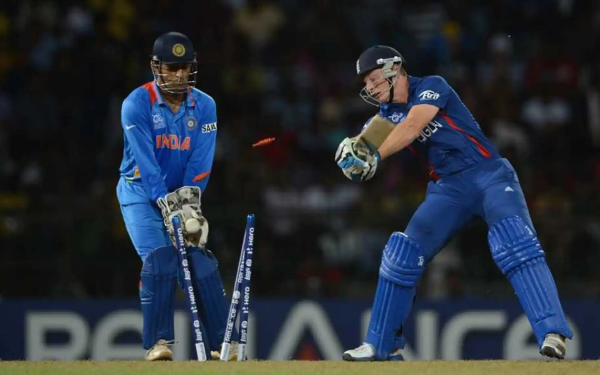 England was bowled out for 80 against India in T20 World Cup 2012 [Source: @Arnavv43/x.com]
