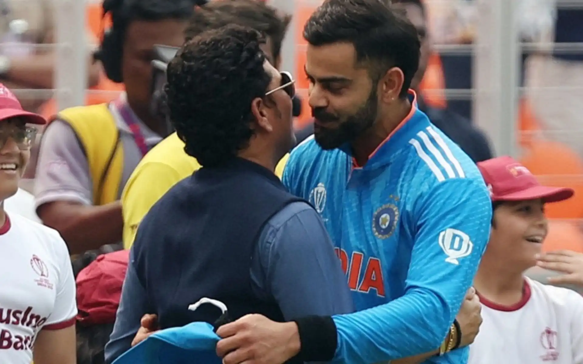 Virat Kohli with Sachin Tendulkar [Source: @SATISHMISH78/X]