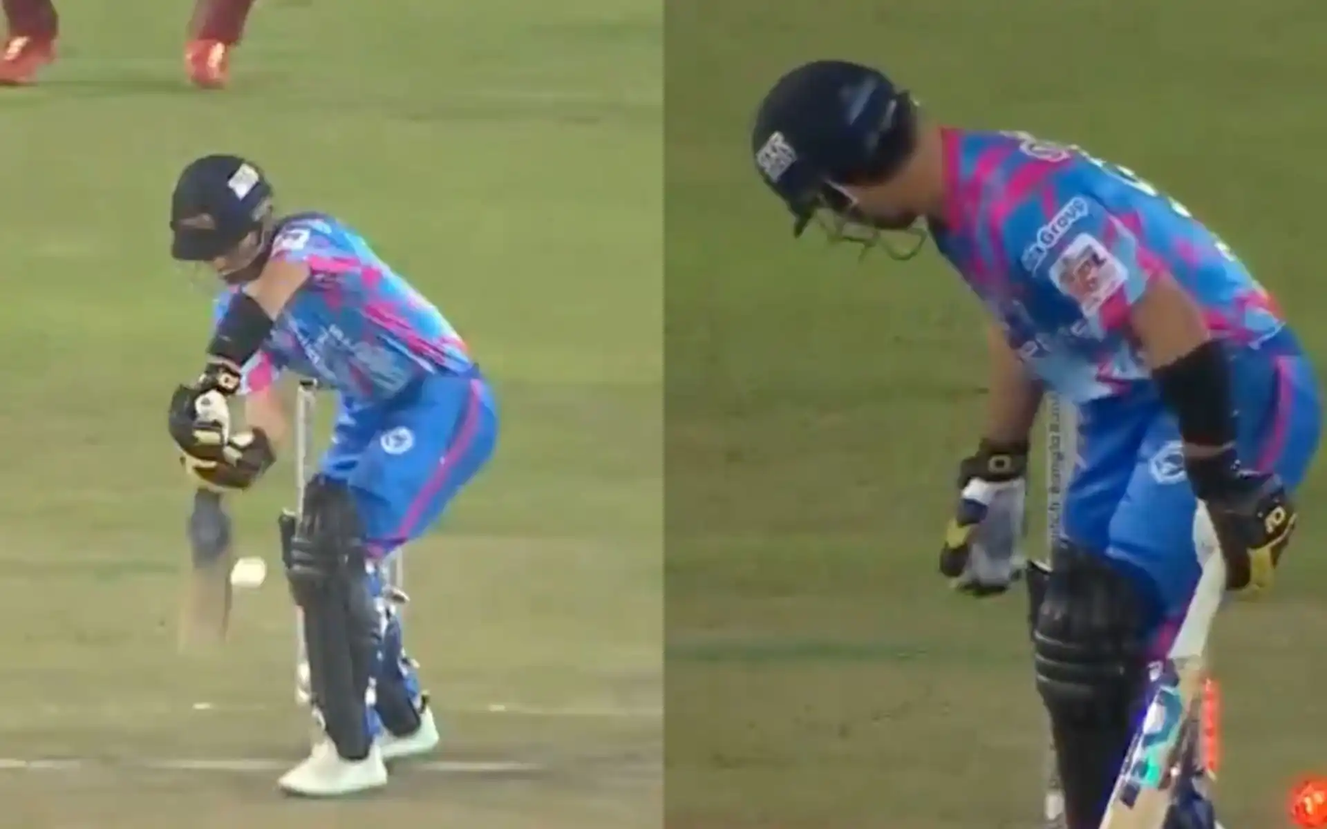 Kyle Mayers cleans up Khawaja Nafay in BPL qualifier [Source: @FanCode/X.com]