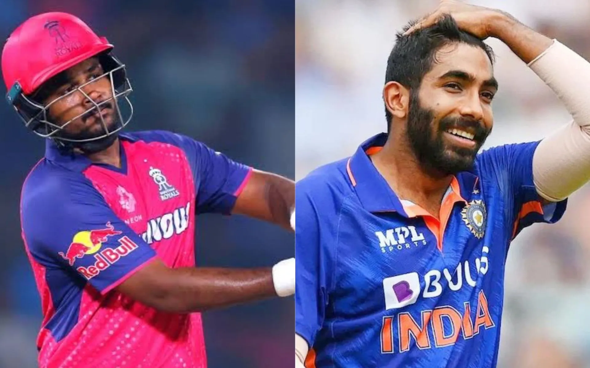 Sanju Samson and Jasprit Bumrah [Source: @chinmayshah28, @AkshatOM10/x]