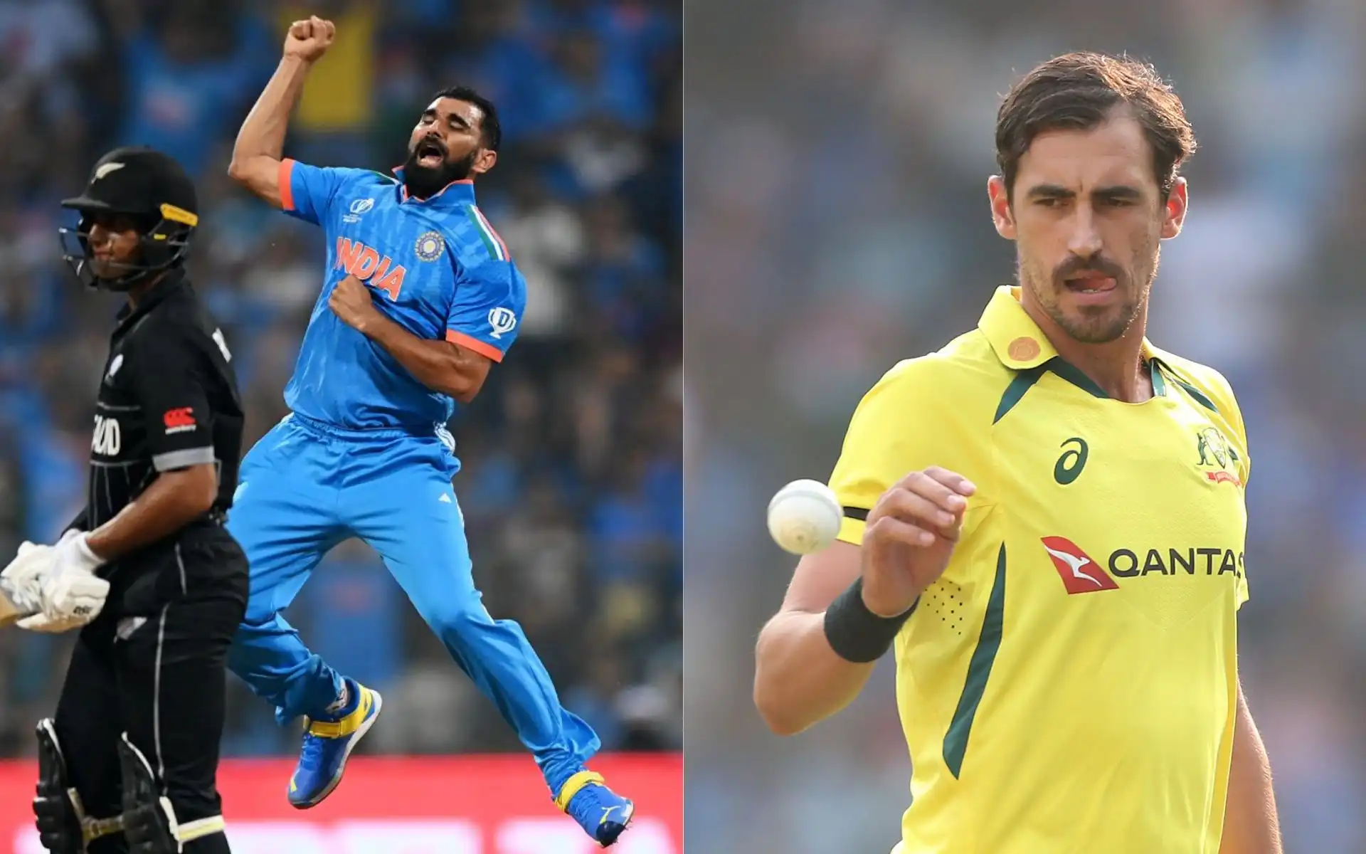 Mohammed Shami and Mitchell Starc [Source: @ICC/x]
