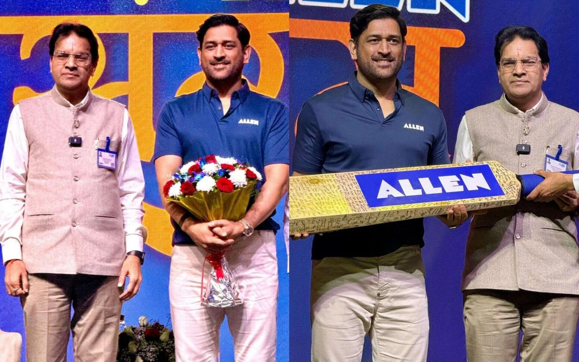 MS Dhoni (Source: @ALLENkota/X.com)