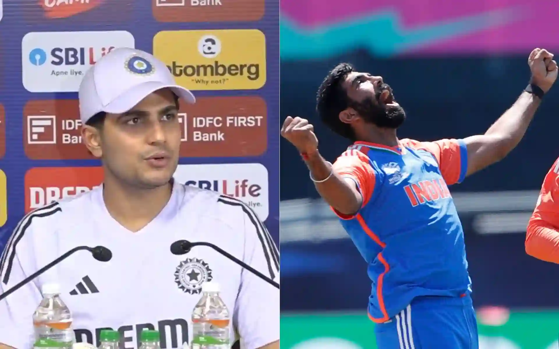 Shubman Gill and Jasprit Bumrah [Source: @BCCI/x]