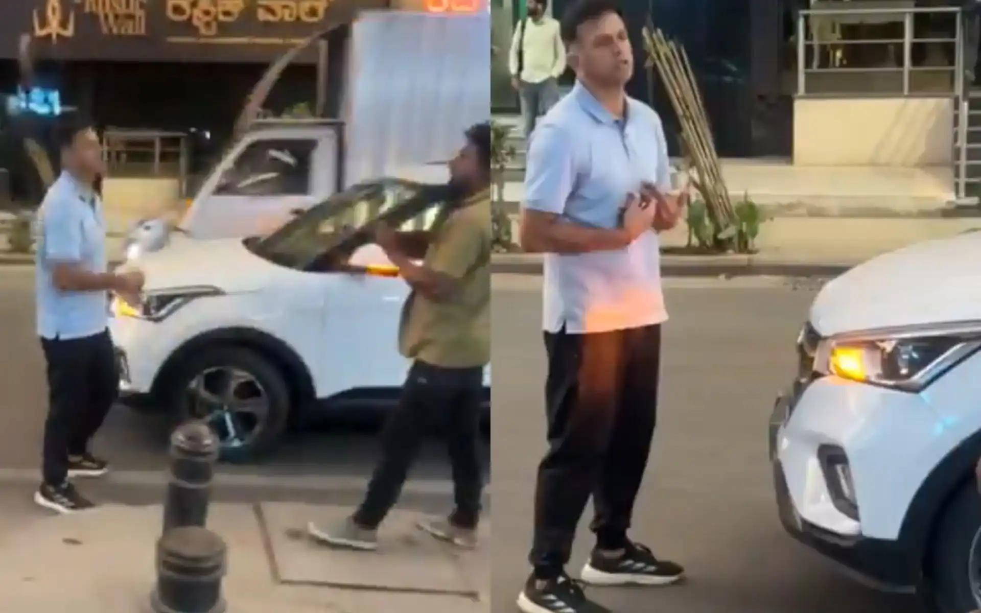 Rahul Dravid argues with auto driver in Kannada [Source: @TOIBengaluru/X.com]