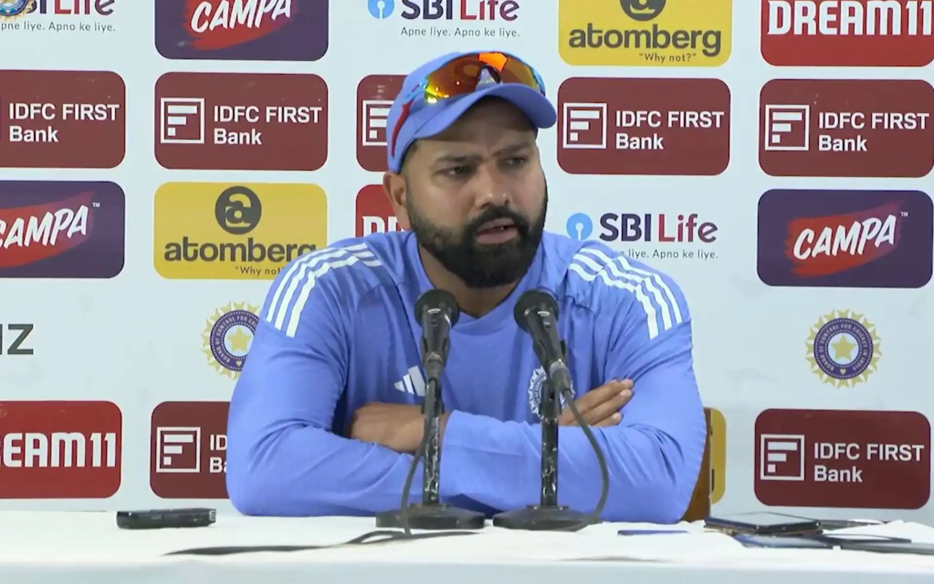 Rohit Sharma at a press conference [Source: @BCCI/x]