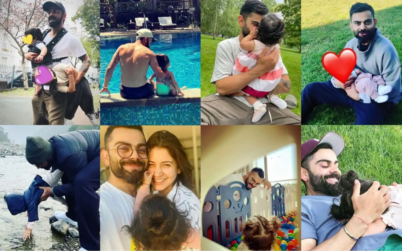 Special moments featuring Virat Kohli and his children [Source: @KohliSensation/X.com]