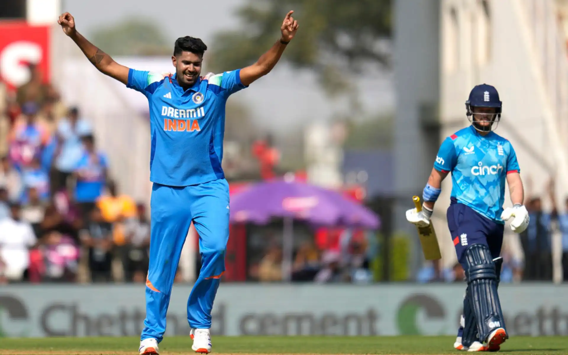 Harshit Rana against England (Source: AP Photos)