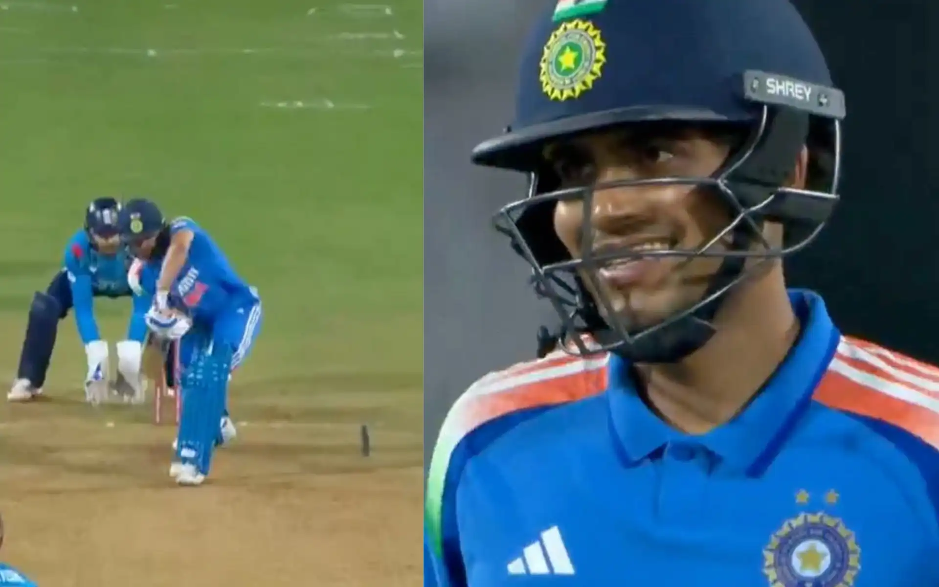 Shubman Gill confident smile (Source:@screengrab)