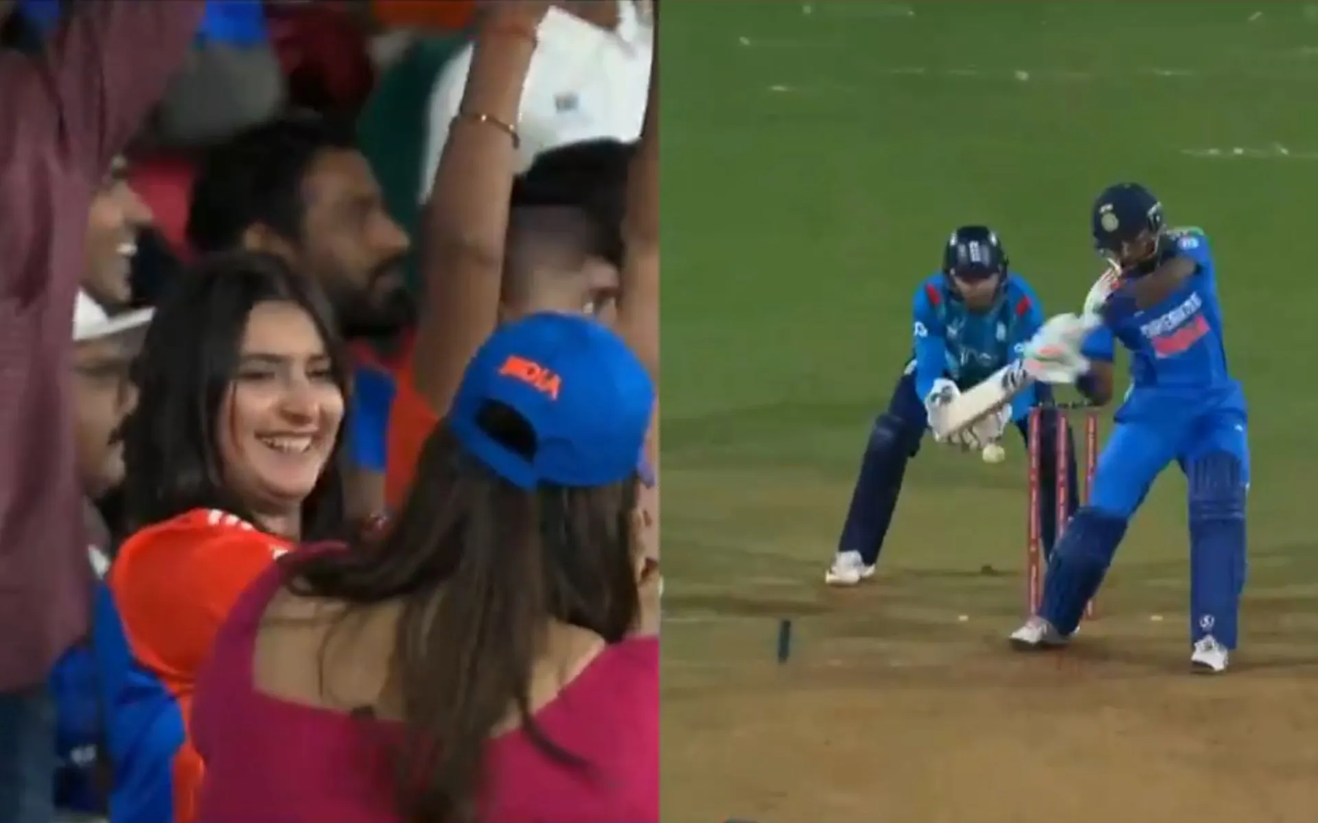 Hardik Pandya's Six (Source: @BCCI/X.com)