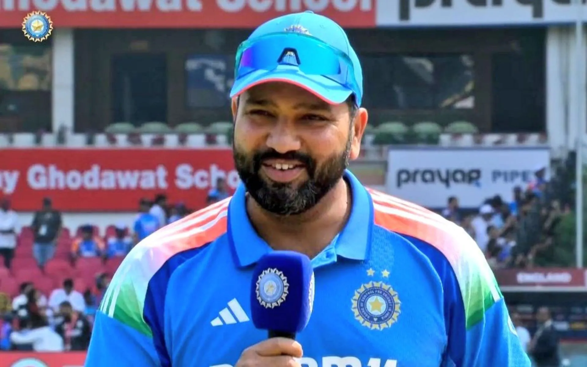 Captain Rohit Sharma Praises Team Effort After The Stunning Victory Against England (Source: @EpicViralHub_/x.com)