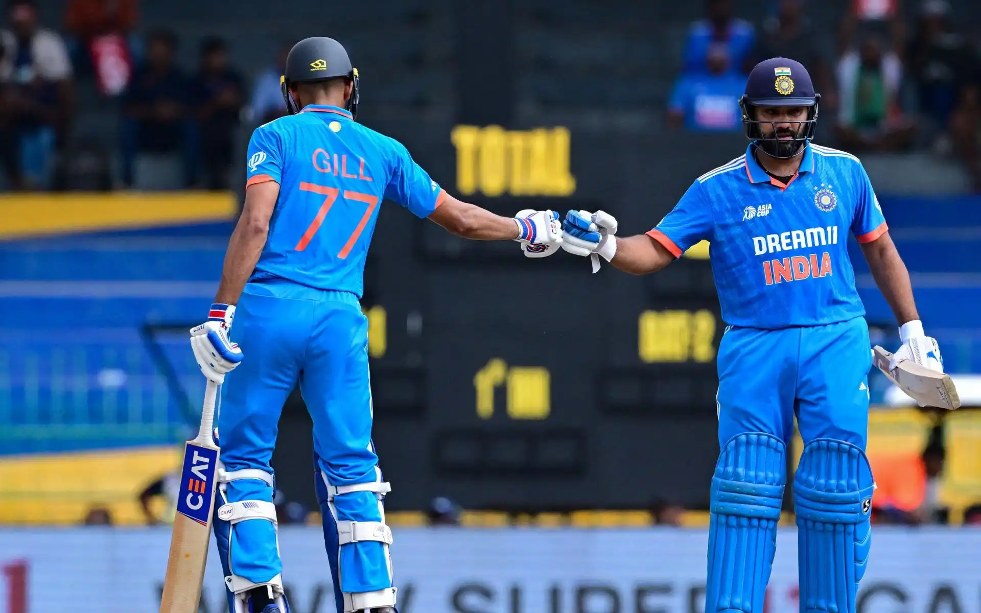 Rohit Sharma and Shubman Gill [Source: @ICC/X.com]