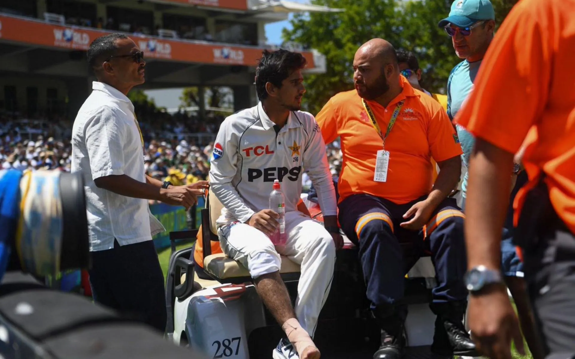 Saim Ayub injury update [Source: @caught1bowled/X.com]
