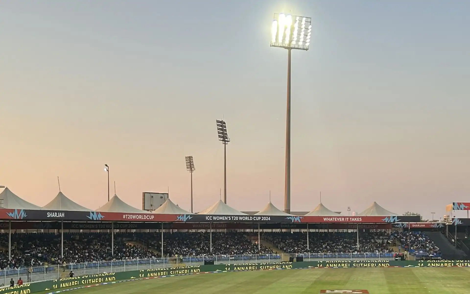 Sharjah Cricket Stadium will host the Qualifier 2 of ILT20 2025 [Source: @ghosh_annesha/X.com]