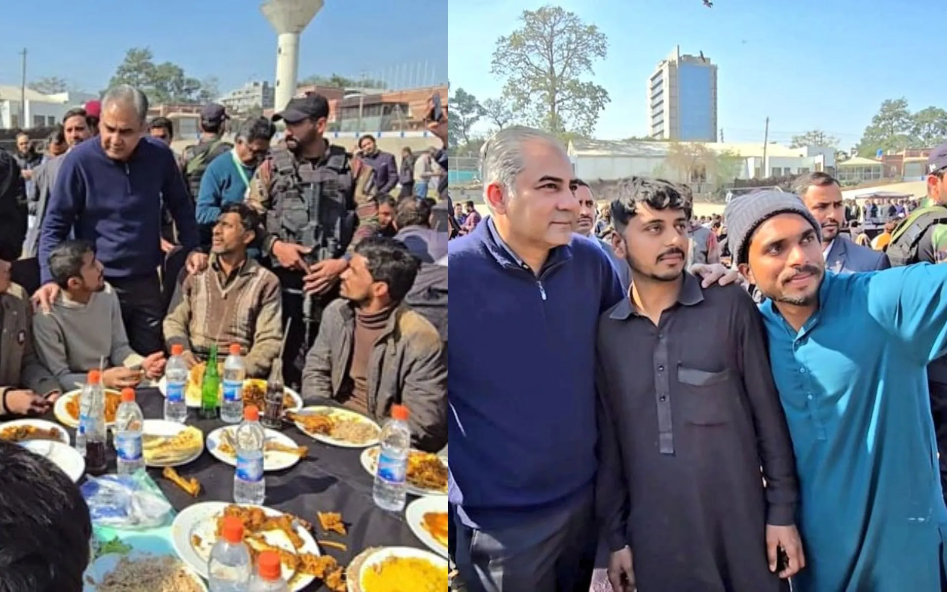 Mohsin Naqvi special gesture for workers (Source:@AhmerNajeeb,x.com)