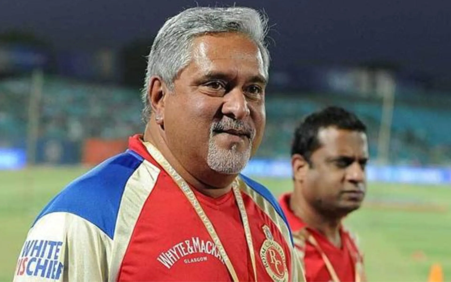 Vijay Mallya In RCB's Jersey (Source:@apnasachinkumar/x.com)