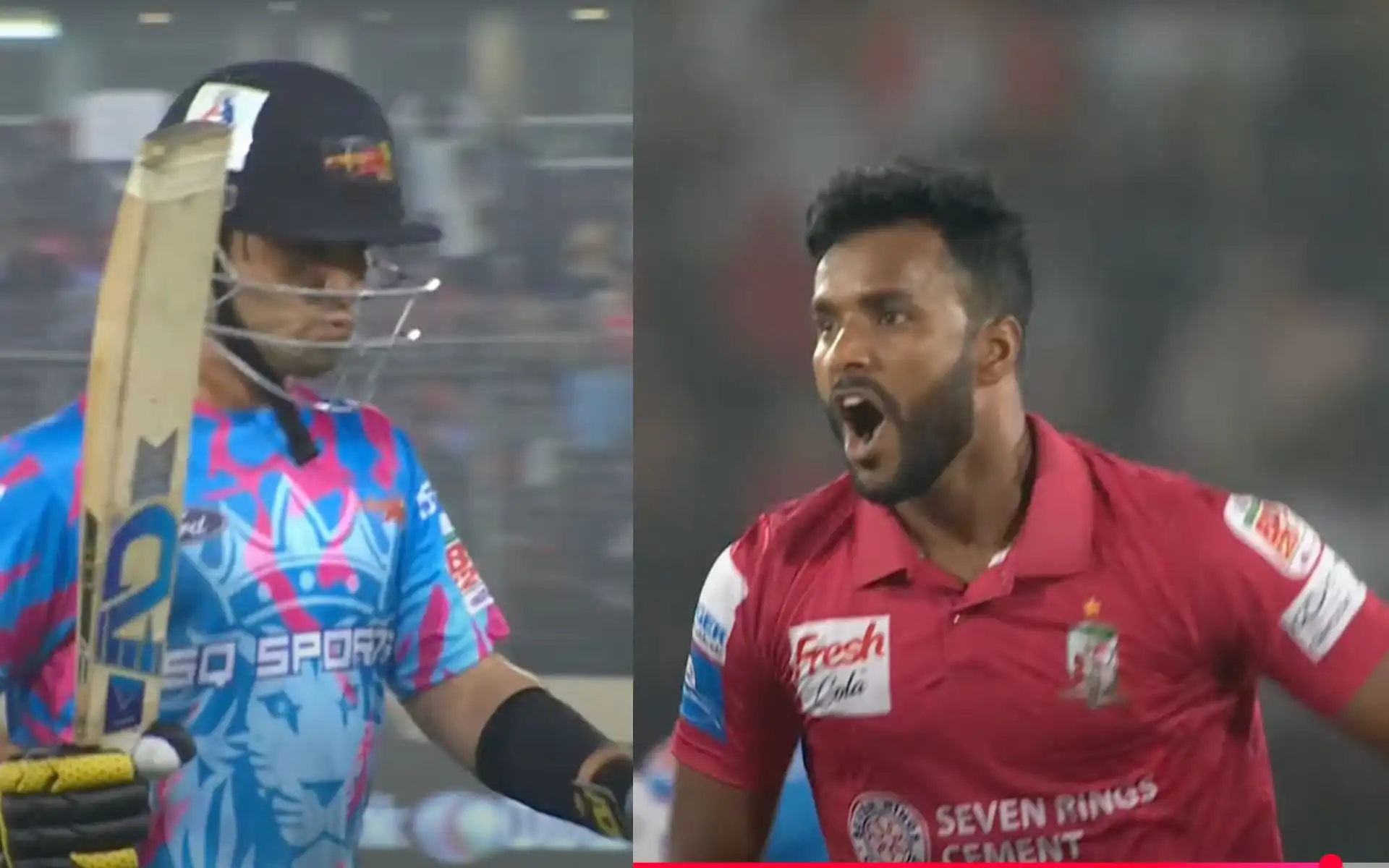 Ebadot Hossain gave angry send off to Khawaja Nafay (Source:@screengrab)