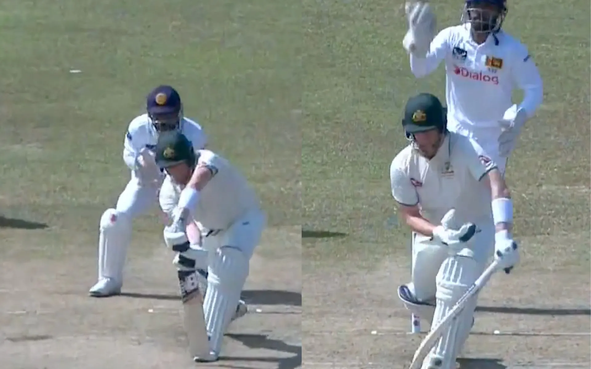 Steve Smith got dismissed by Prabath Jayasuriya in the 2nd Test [Source: @7Cricket/x.com]