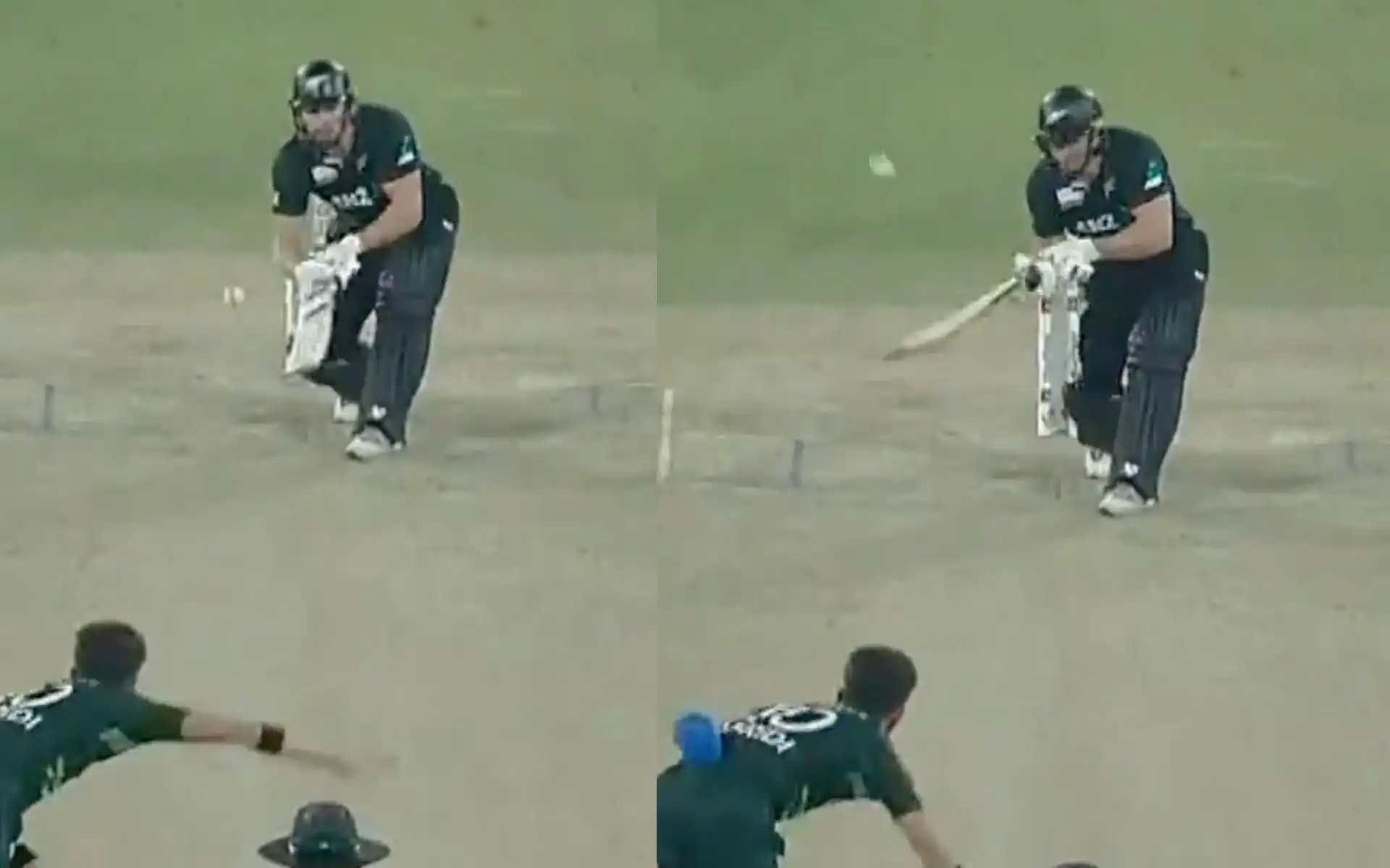 Glenn Phillips six against Shaheen Afridi (Source:@Niketsayss/X.com)