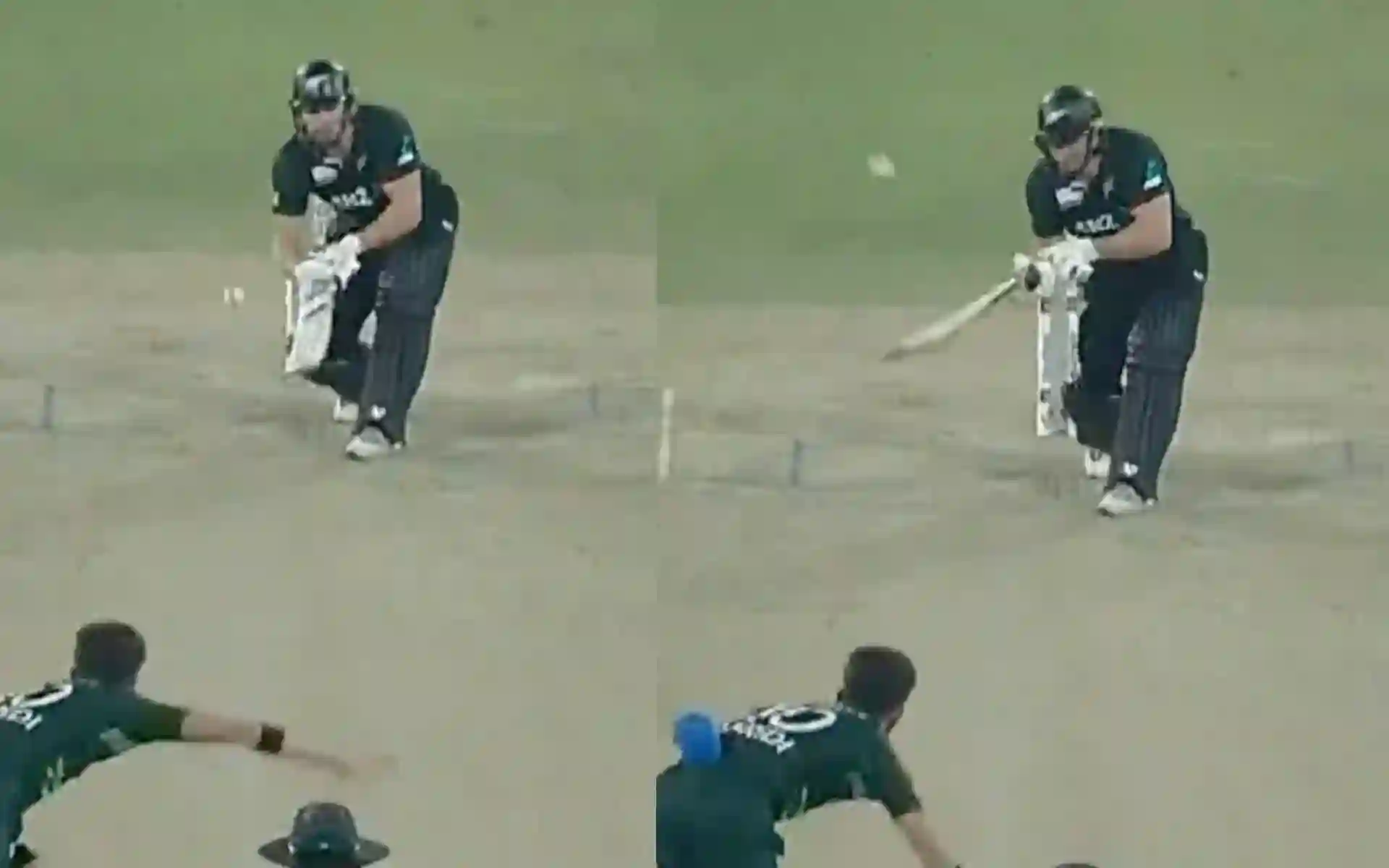 Glenn Phillips six against Shaheen Afridi (Source:@Niketsayss/X.com)