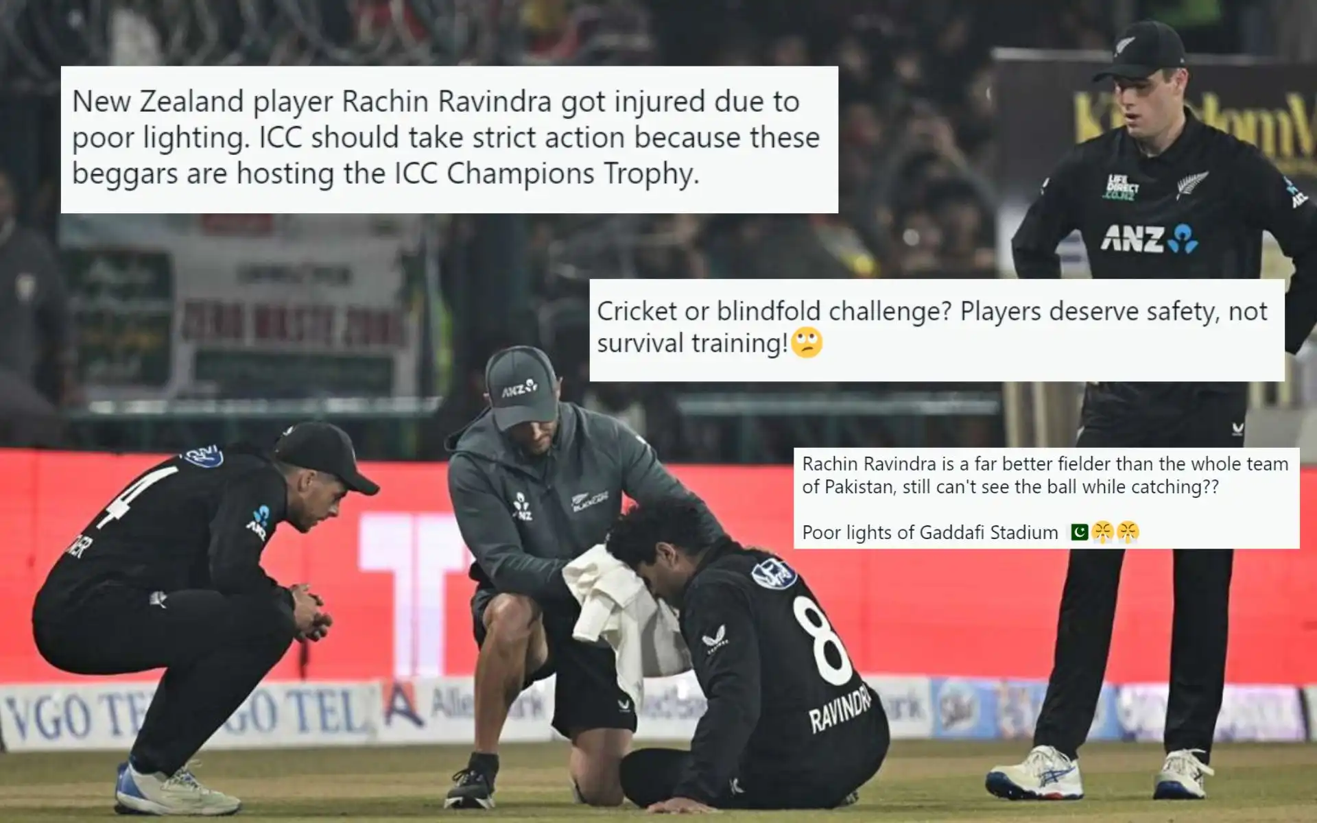 'Beggars Are Hosting...': PCB Brutally Trolled After Rachin Ravindra’s Nasty Injury At Lahore