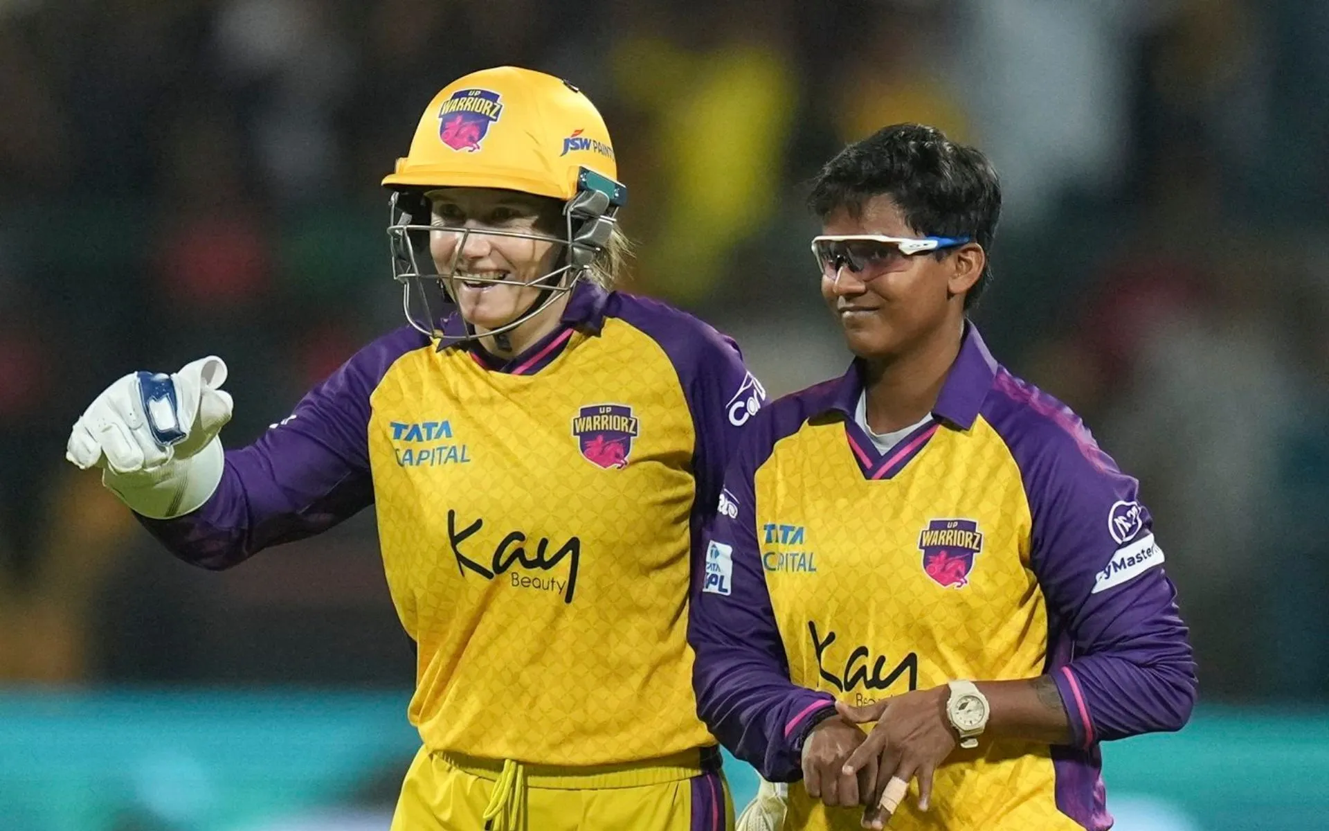 Alyssa Healy and Deepti Sharma (Source: @ImTanujSingh/X.com)