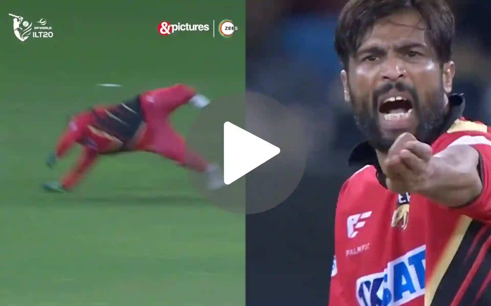 [Watch] Mohammad Amir Scolds Azam Khan For Lazy Keeping Amid Raza's ILT20 Heroics