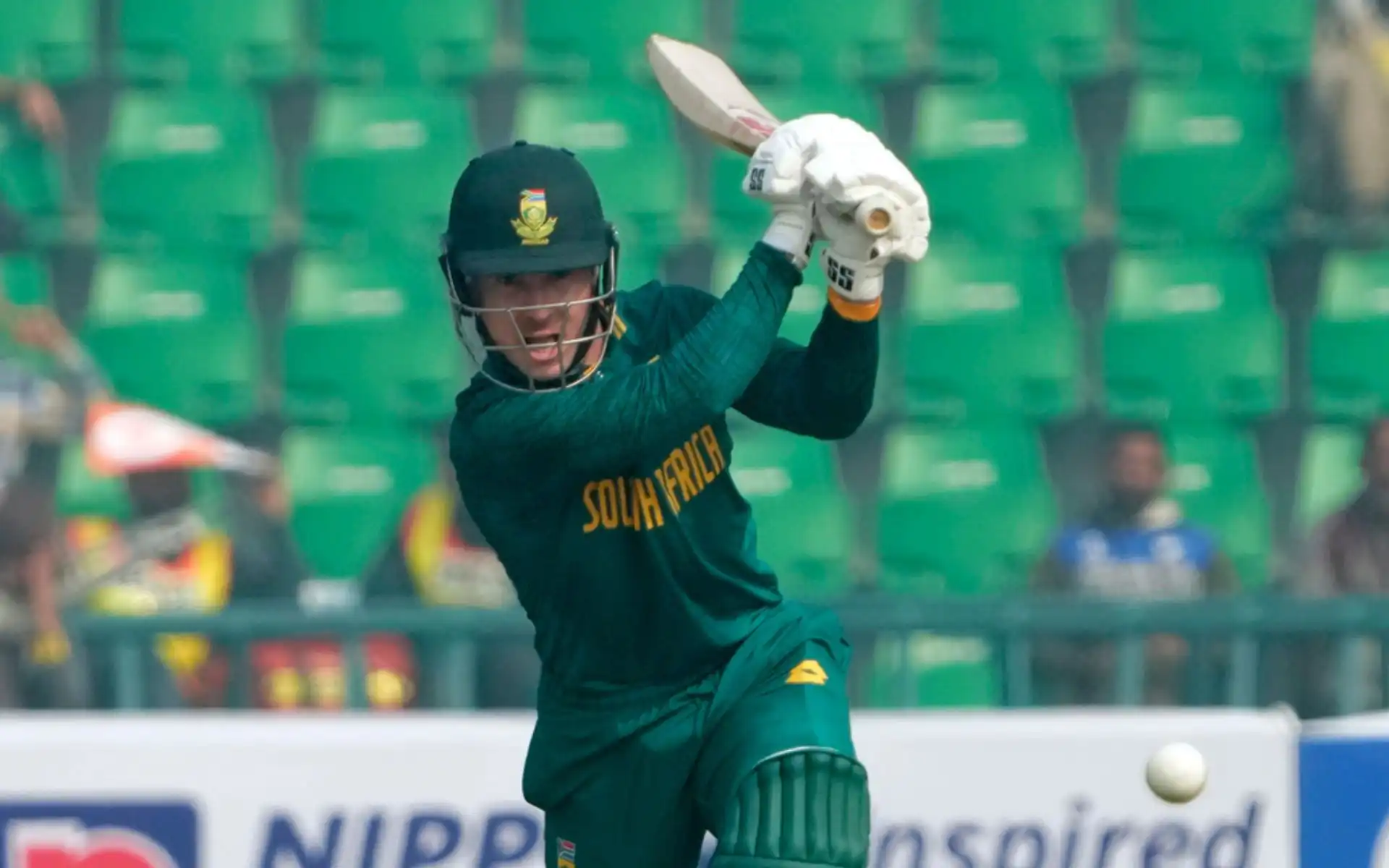 Matthew Breetzke in action against New Zealand [Source: AP]