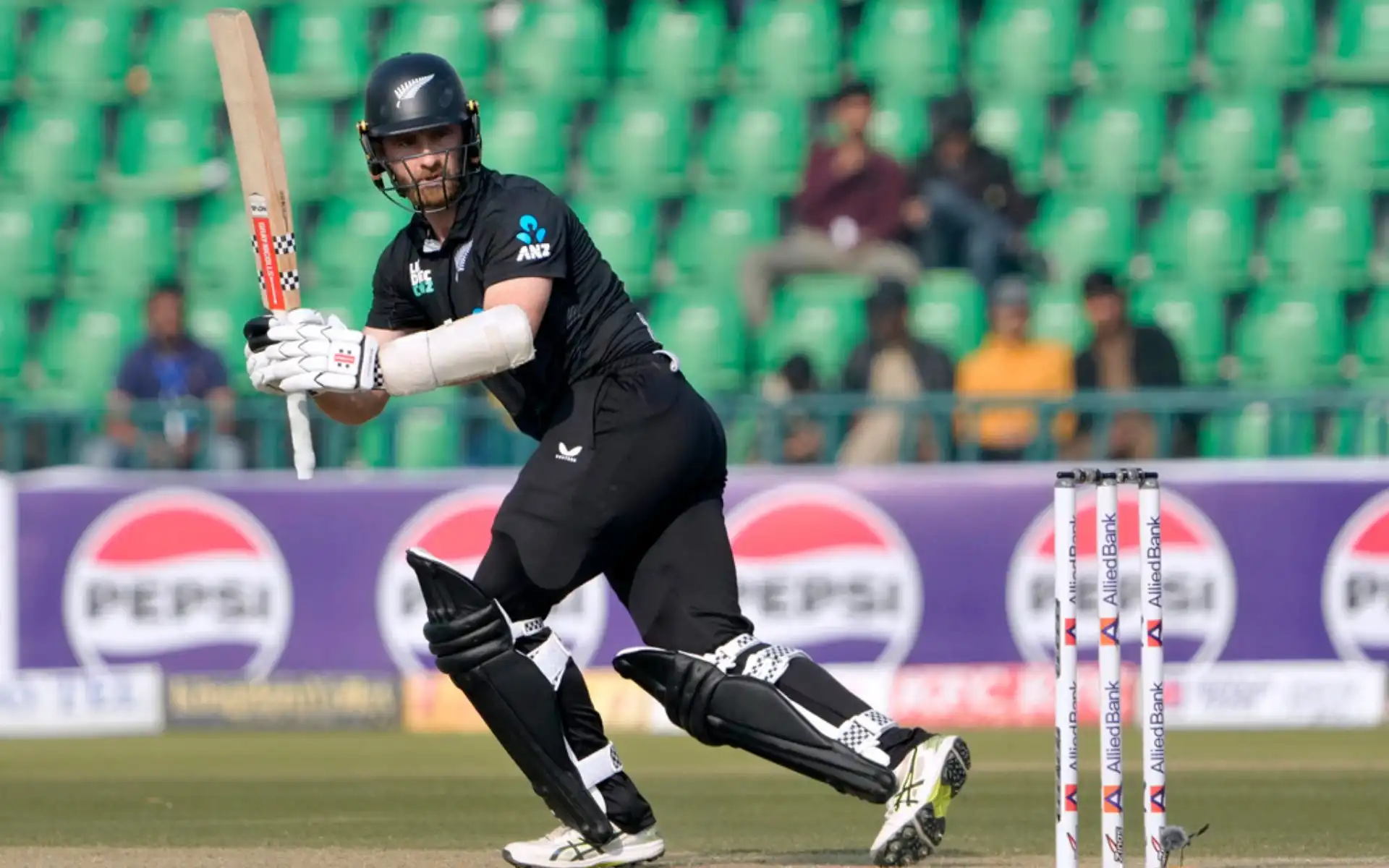 Kane Williamson struck a flamboyant century [Source: AP]