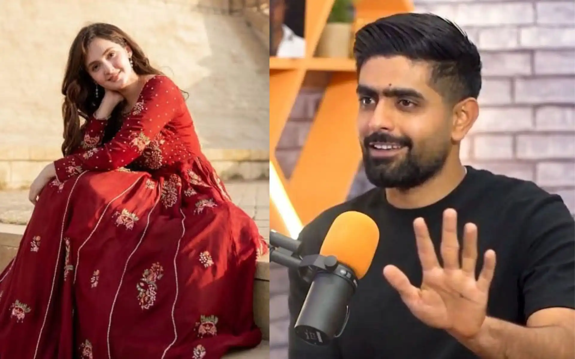 Babar Azam and Dua Zahra (Source:Instagram and @RaheelMinhas11/X.com)
