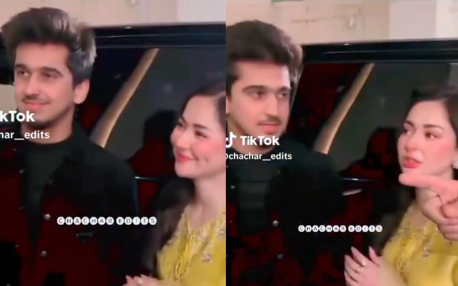 Saim Ayub and Hania Amir (Source: @rajatahir27/X.com)