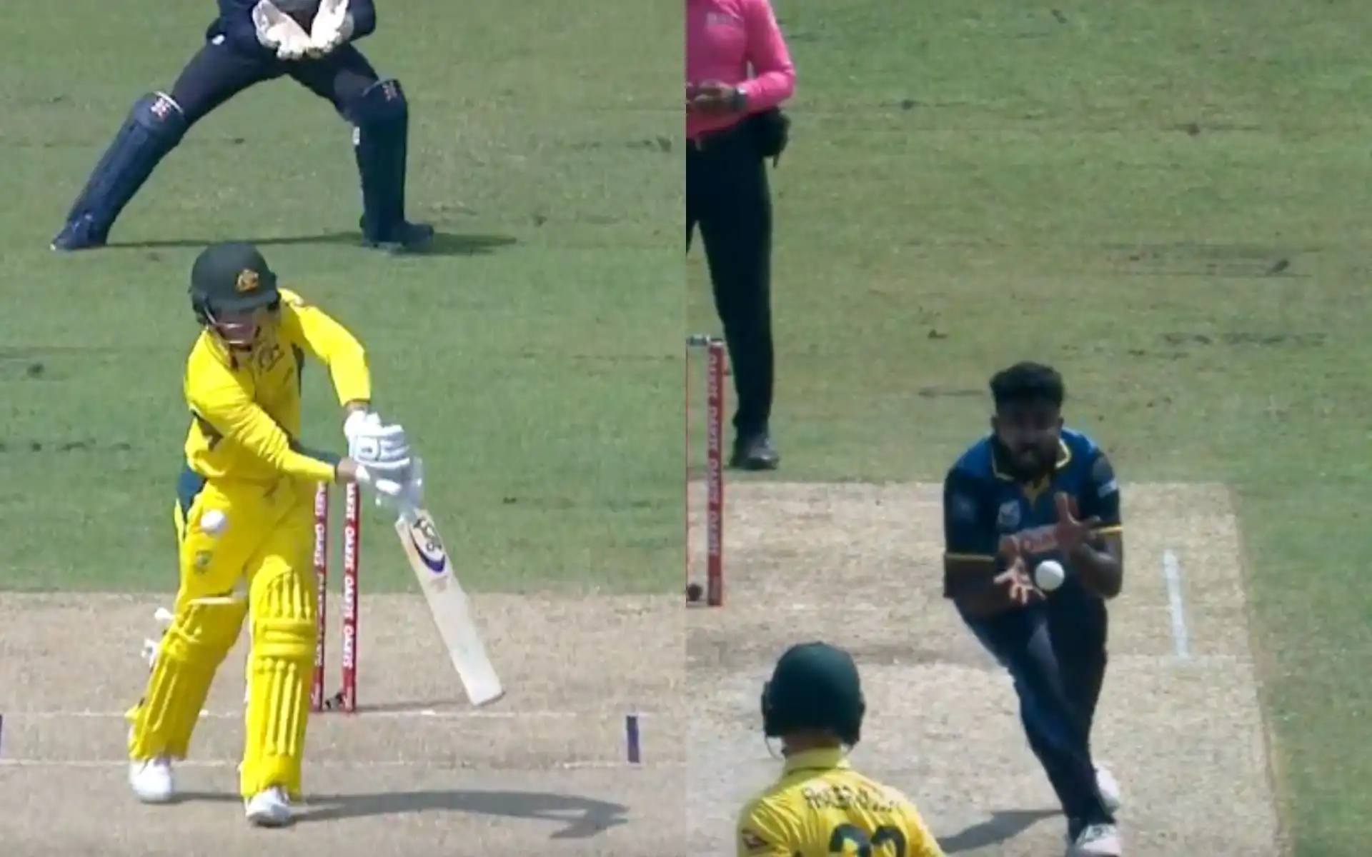 Jake Fraser McGurk gets dismissed cheaply in 3rd ODI vs SL [Source: @7Cricket/X.com]