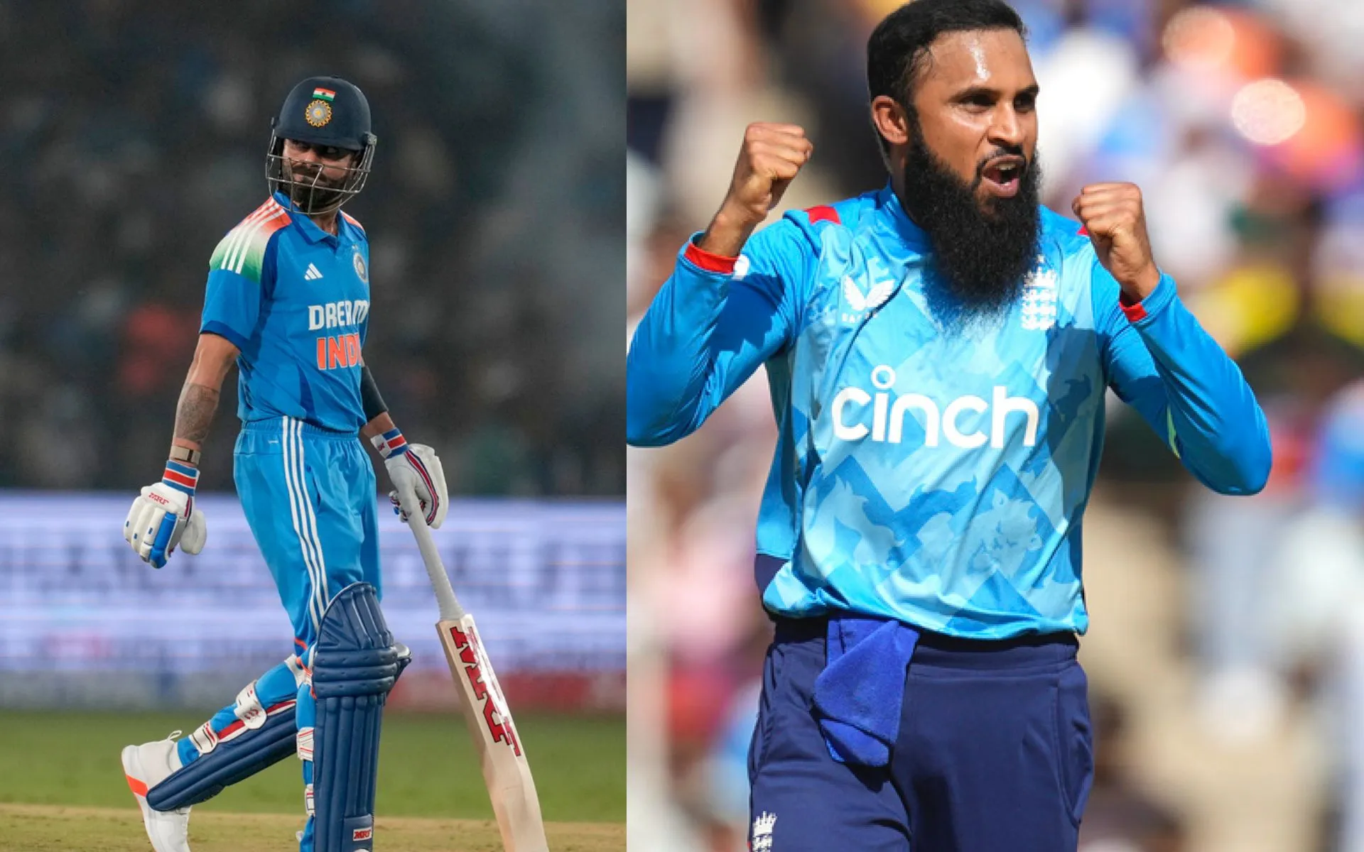 How Rashid has troubled Kohli [Source: AP Photo]

