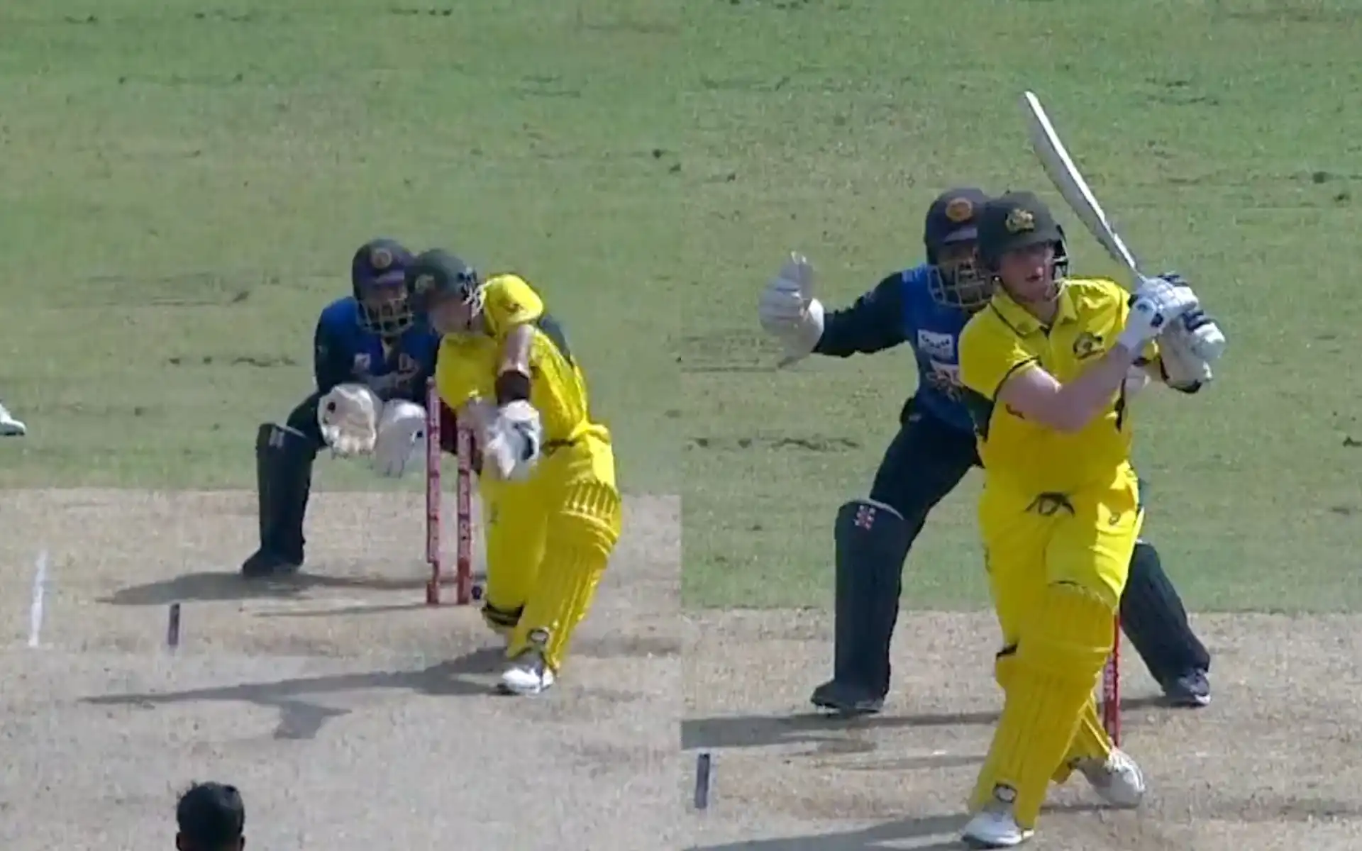Smith was dismissed by Wellalage in the first ODI [Source: @7Cricket/x.com]