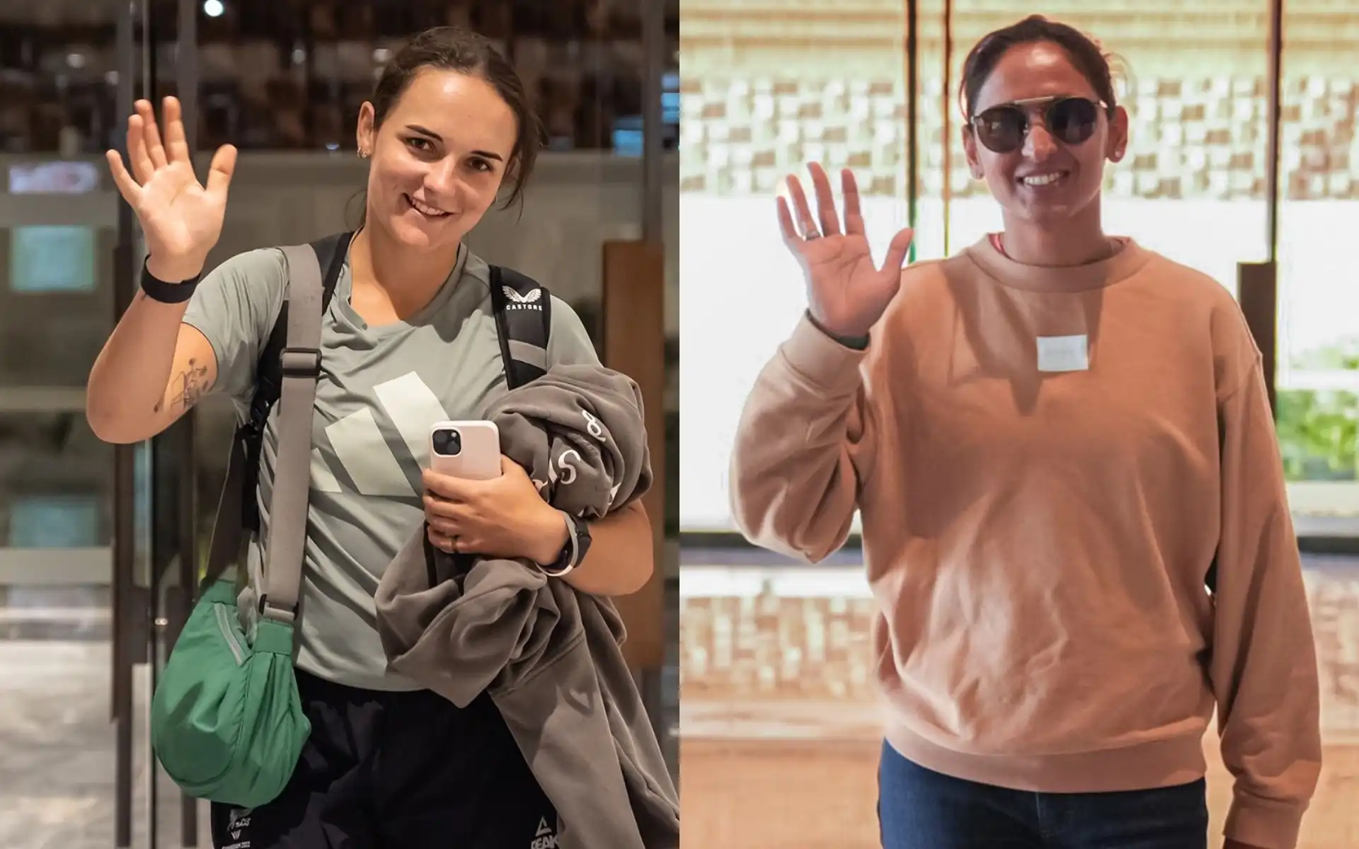 Amelia Kerr and Harmanpreet Kaur [Source: @mipaltan/x.com]