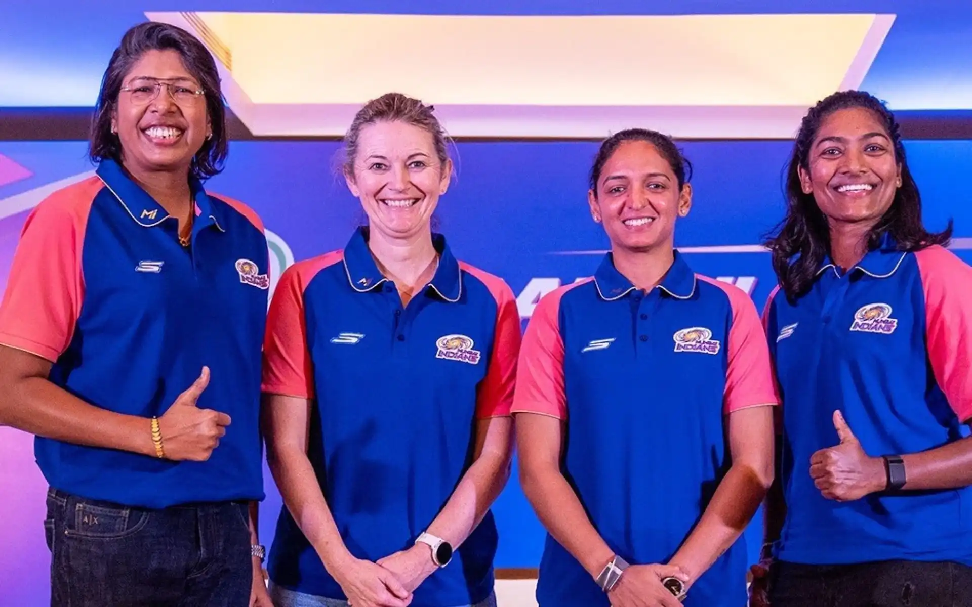 A few members of Mumbai Indians unit for WPL 2025