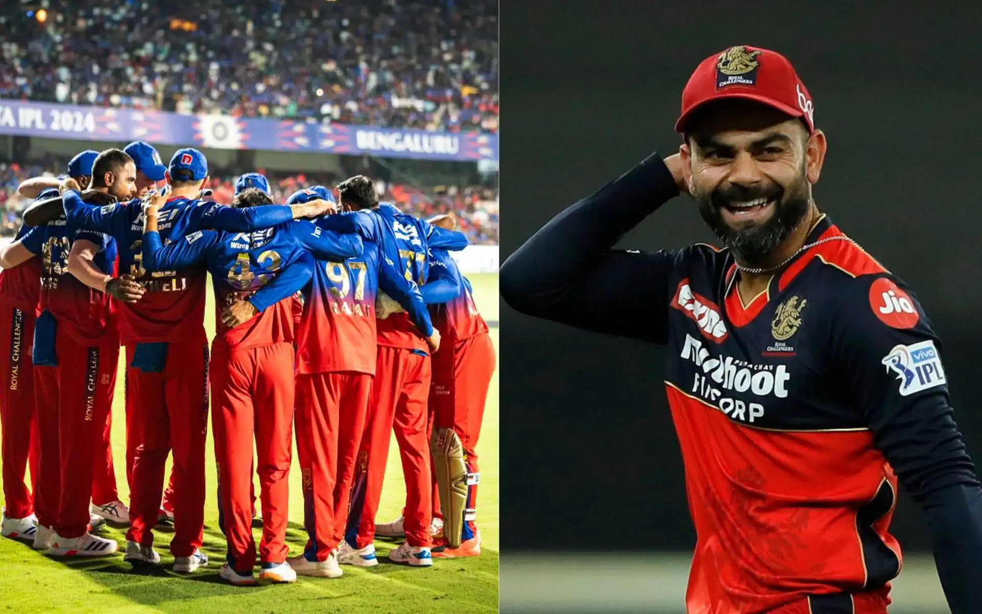 RCB players and Virat Kohli [Source: @RCBTweets/x]