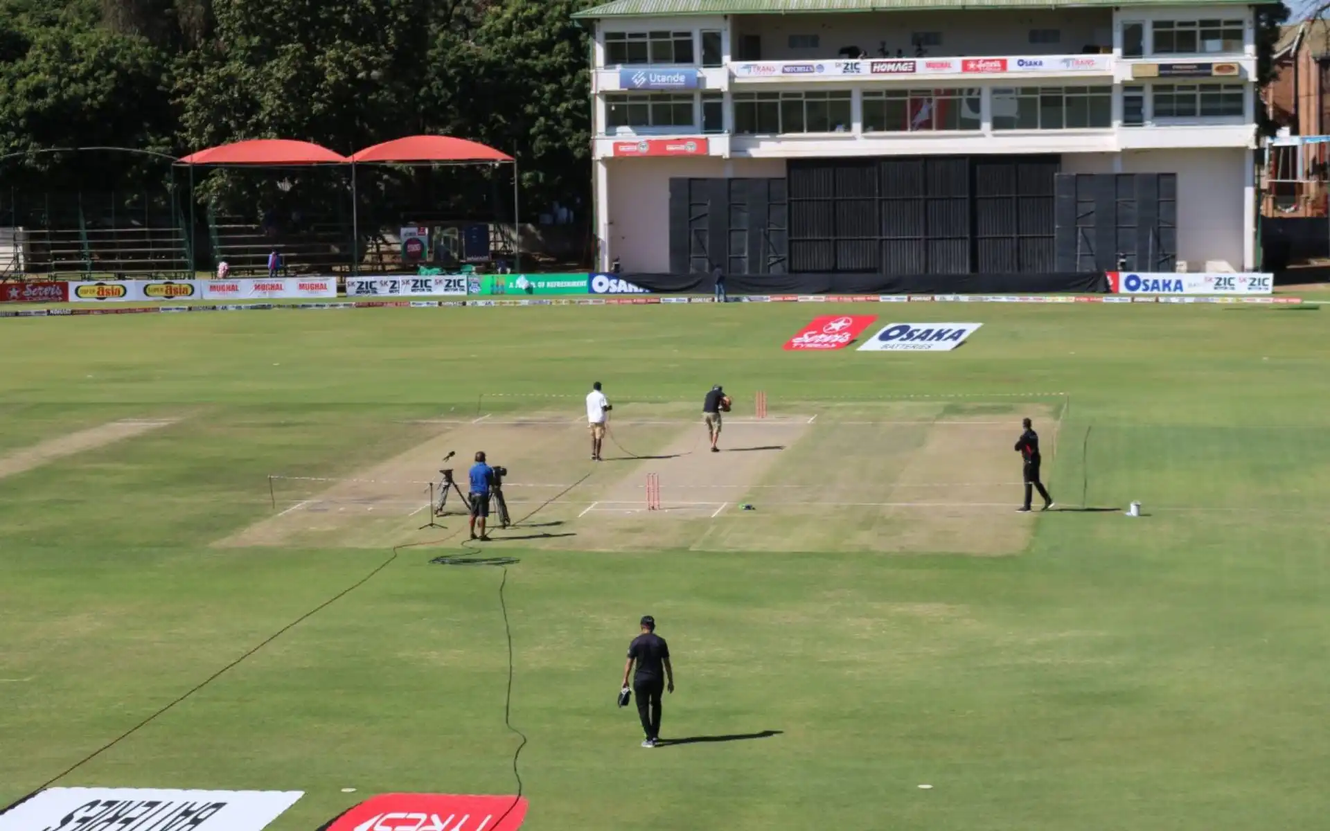 Harare Sports Club Pitch Report [Source: @ThreeMenOnABoat/x.com]
