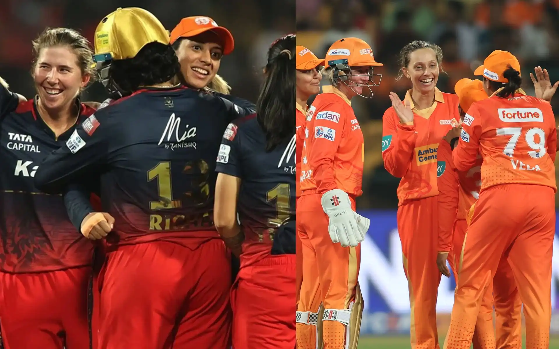 GG vs RCB Head To Head Record [Source: @Giant_Cricket, @imfemalecricket/X]