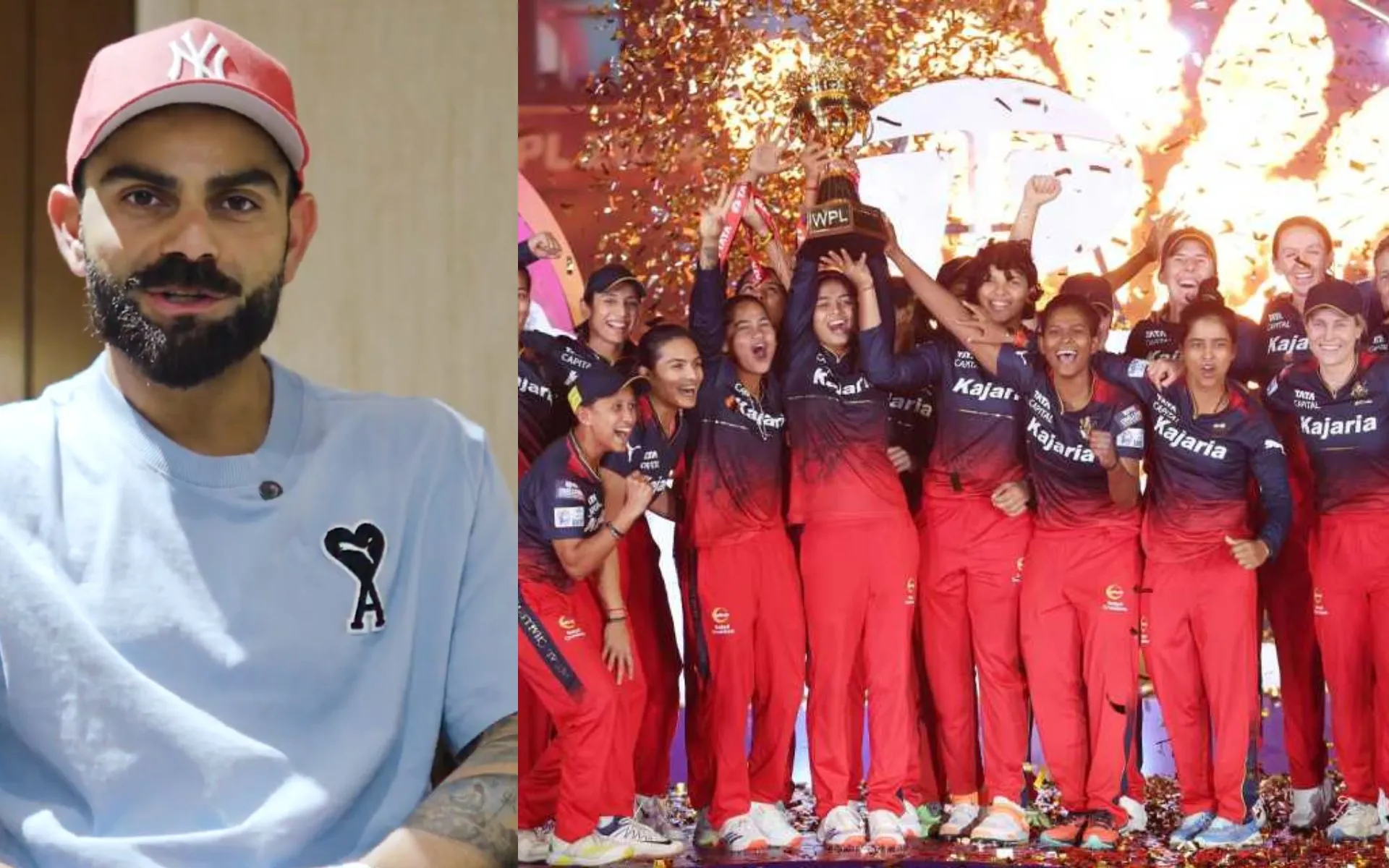 Virat Kohli's special message for WPL (Source:@amp1c01717790)