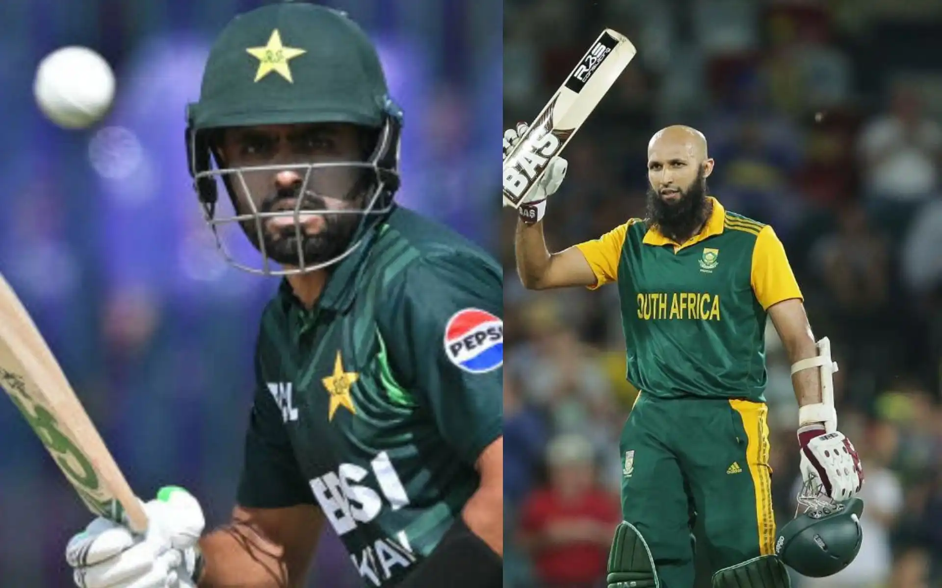 Babar Azam and Hashim Amla (Source:@khelshel/X.com)