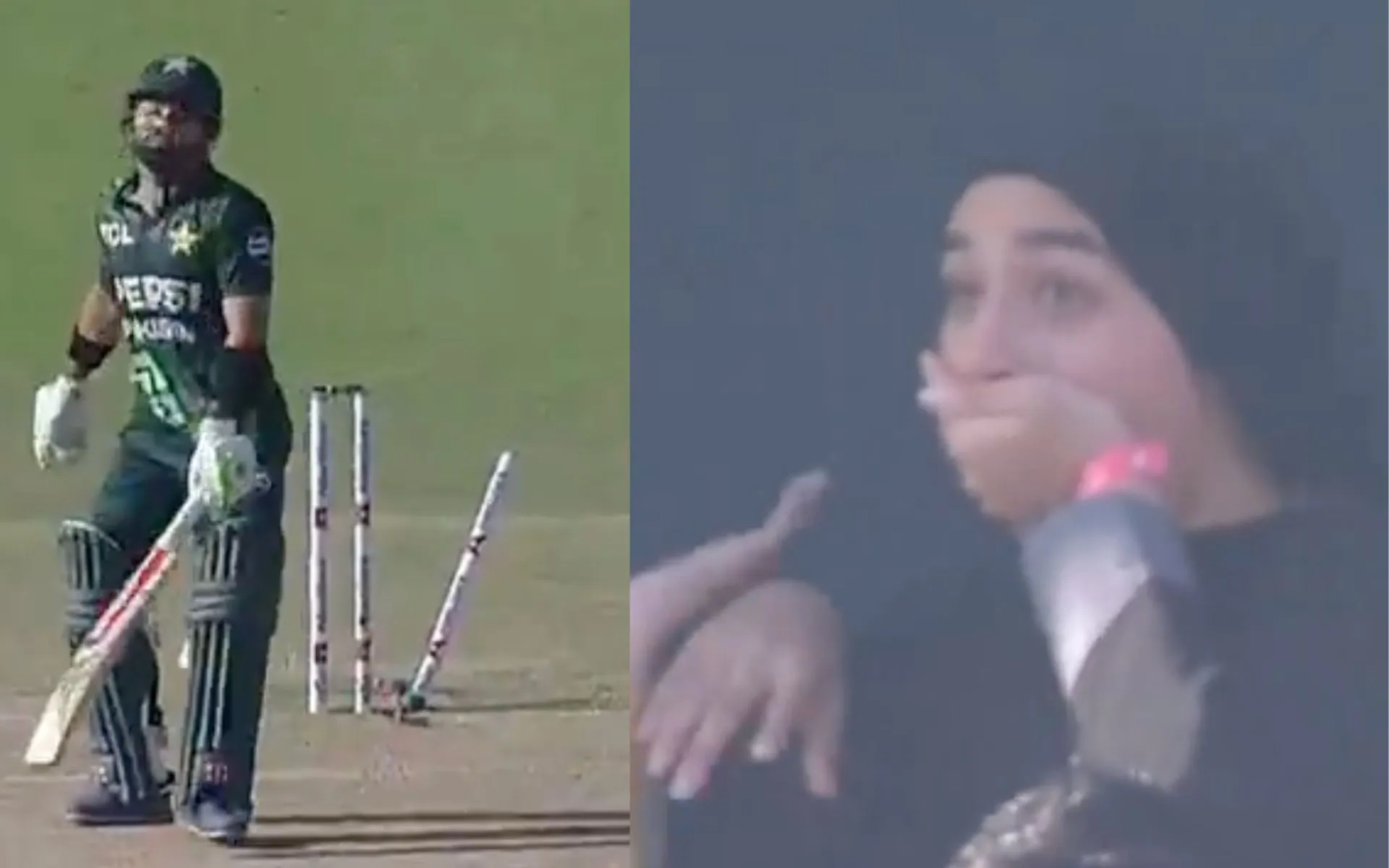 Rizwan's wicket in the final of tri-series (Source:@kuchbhi12341416/X.com)