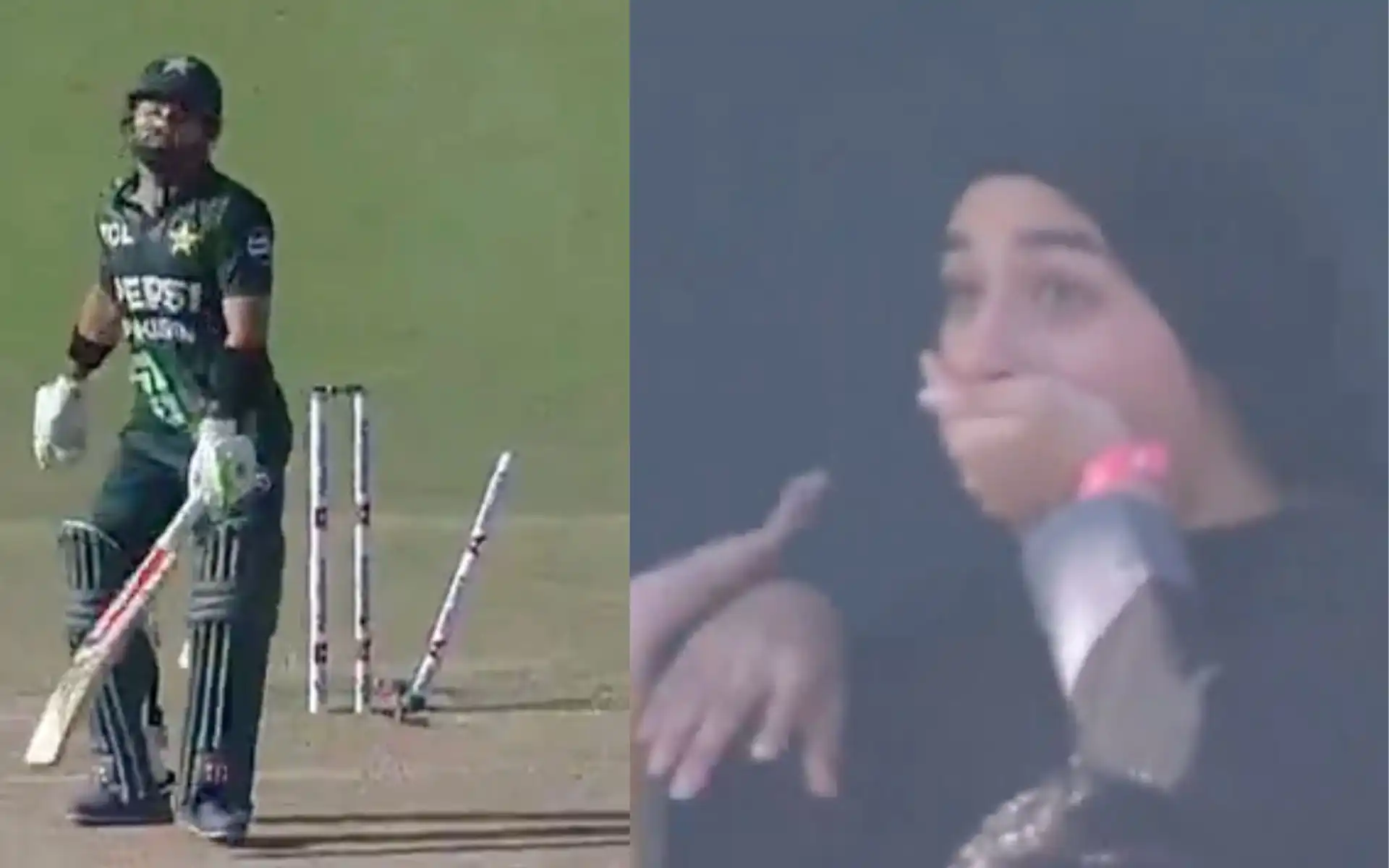 Rizwan's wicket in the final of tri-series (Source:@kuchbhi12341416/X.com)