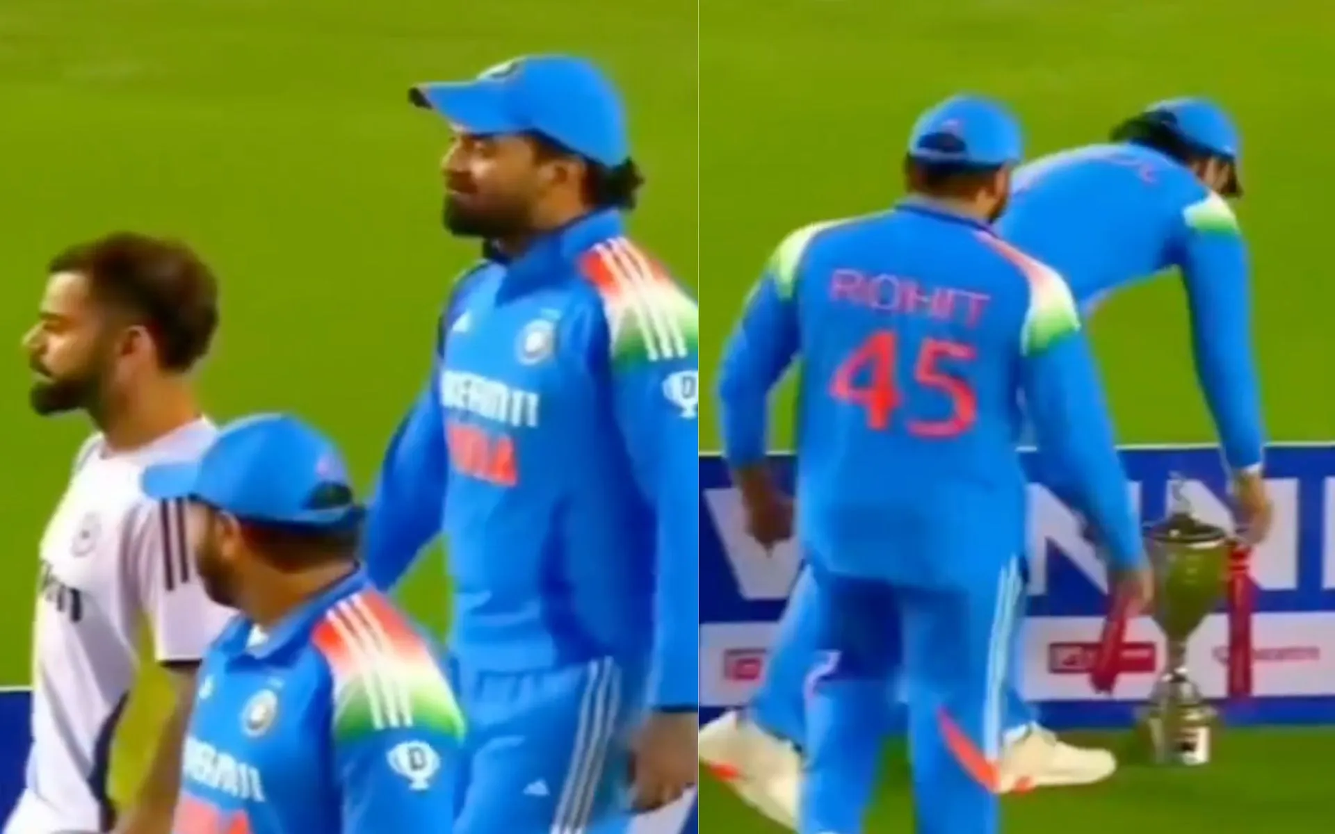 KL Rahul, Virat Kohli, and Rohit Sharma (Source:@@iklamhaa,x.com)