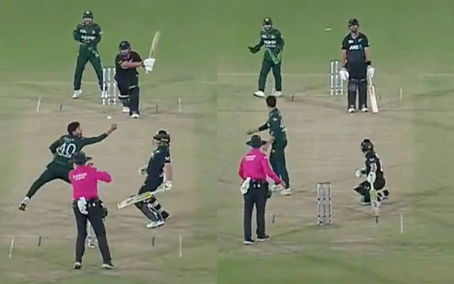 Abrar Ahmed grabs a stunning catch (Source:@TheRealPCB/X.com)