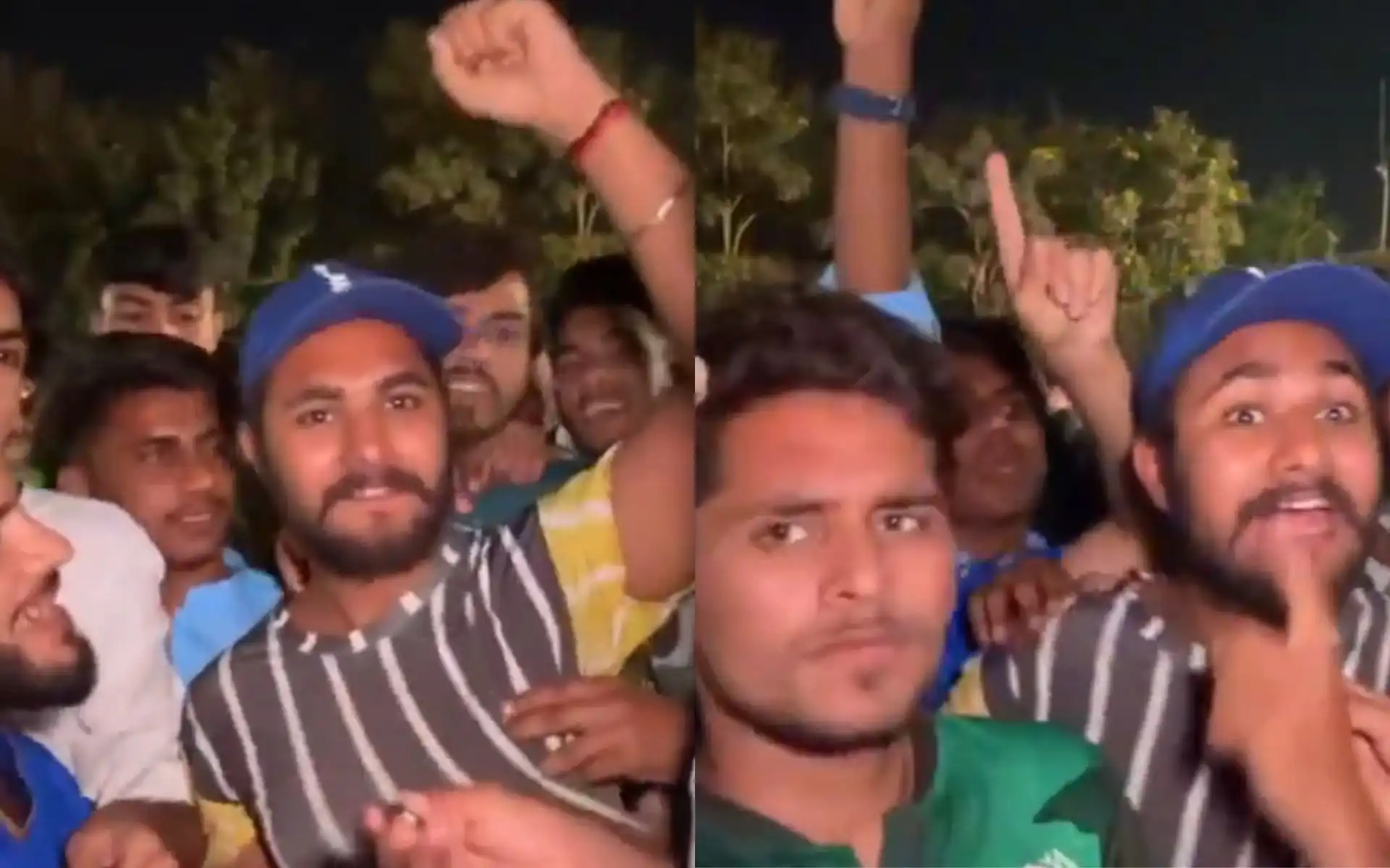 Pakistan fans chant Virat Kohli's name outside Karachi Stadium [Source: @mufaddal_vohra/X.com]
