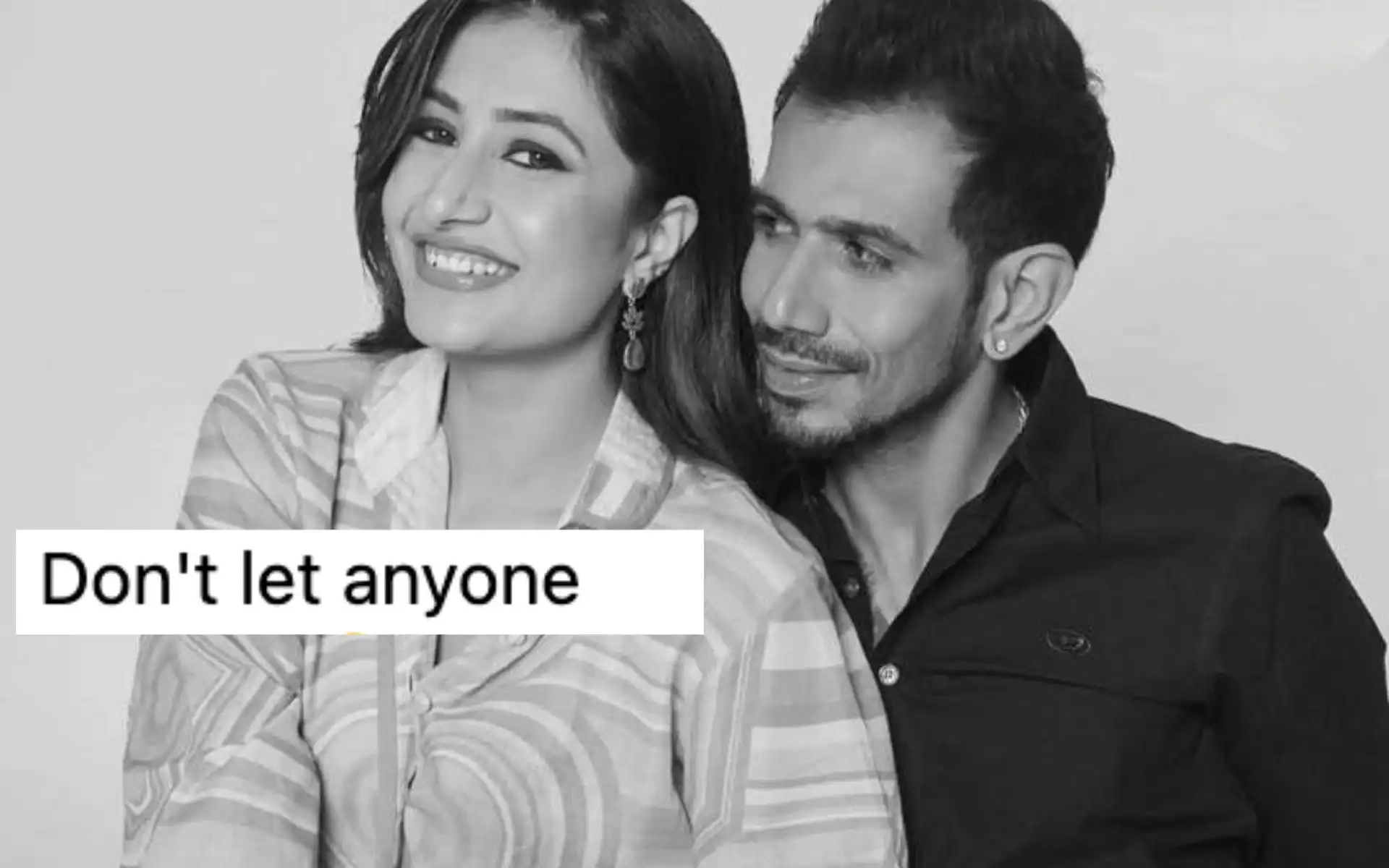 Yuzvendra Chahal with Dhanashree Verma (Source:@kuldeep2428/X.com)