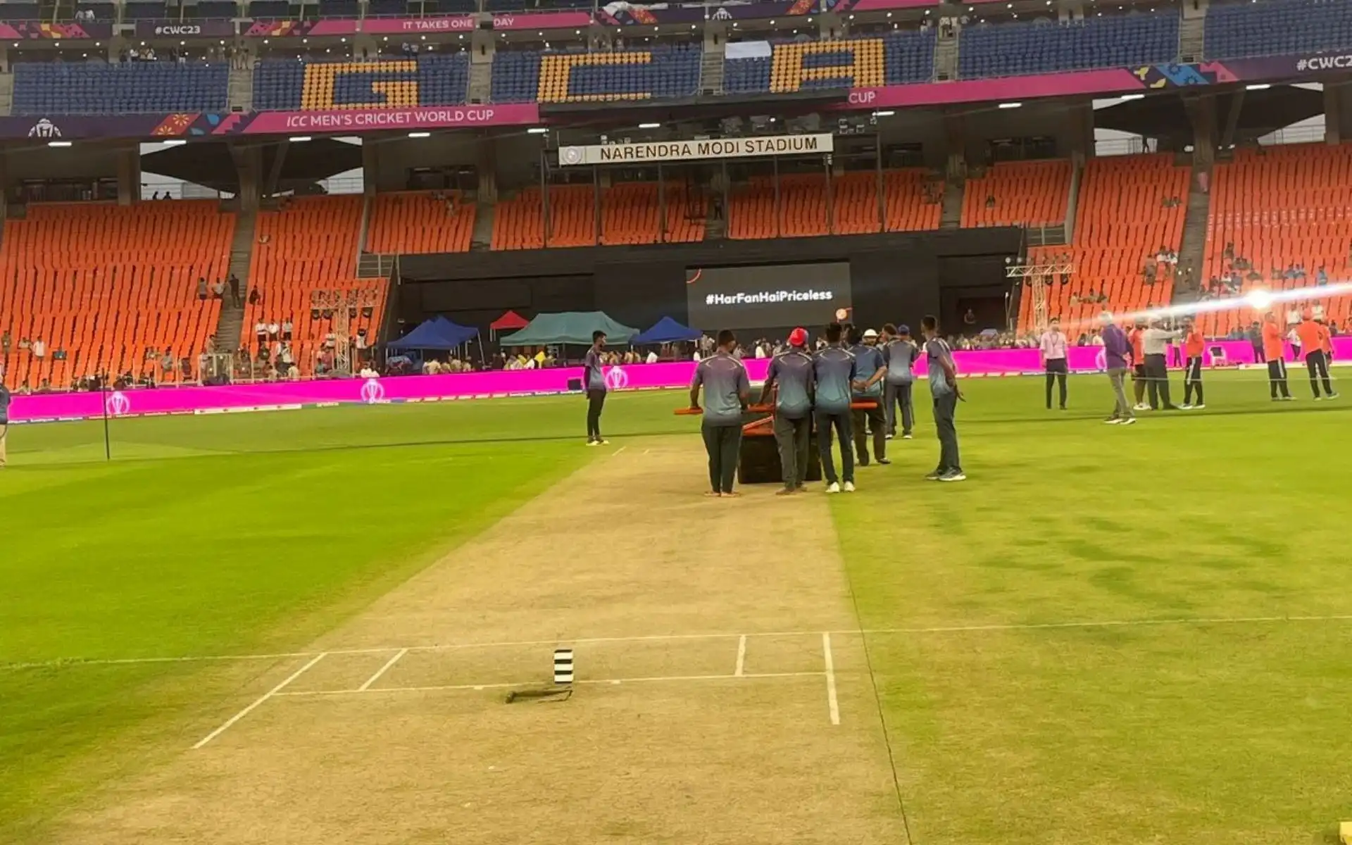 Narendra Modi Stadium Ground A Pitch Report  [Source: @mufaddal_vohra/x.com]
